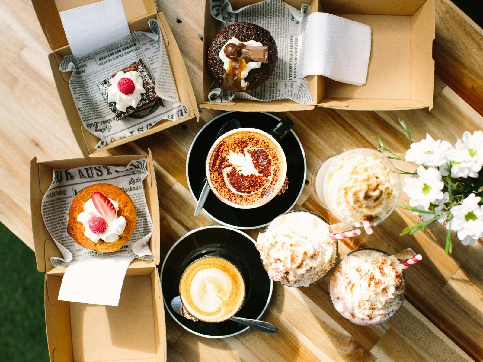 Coffee and sweet treats