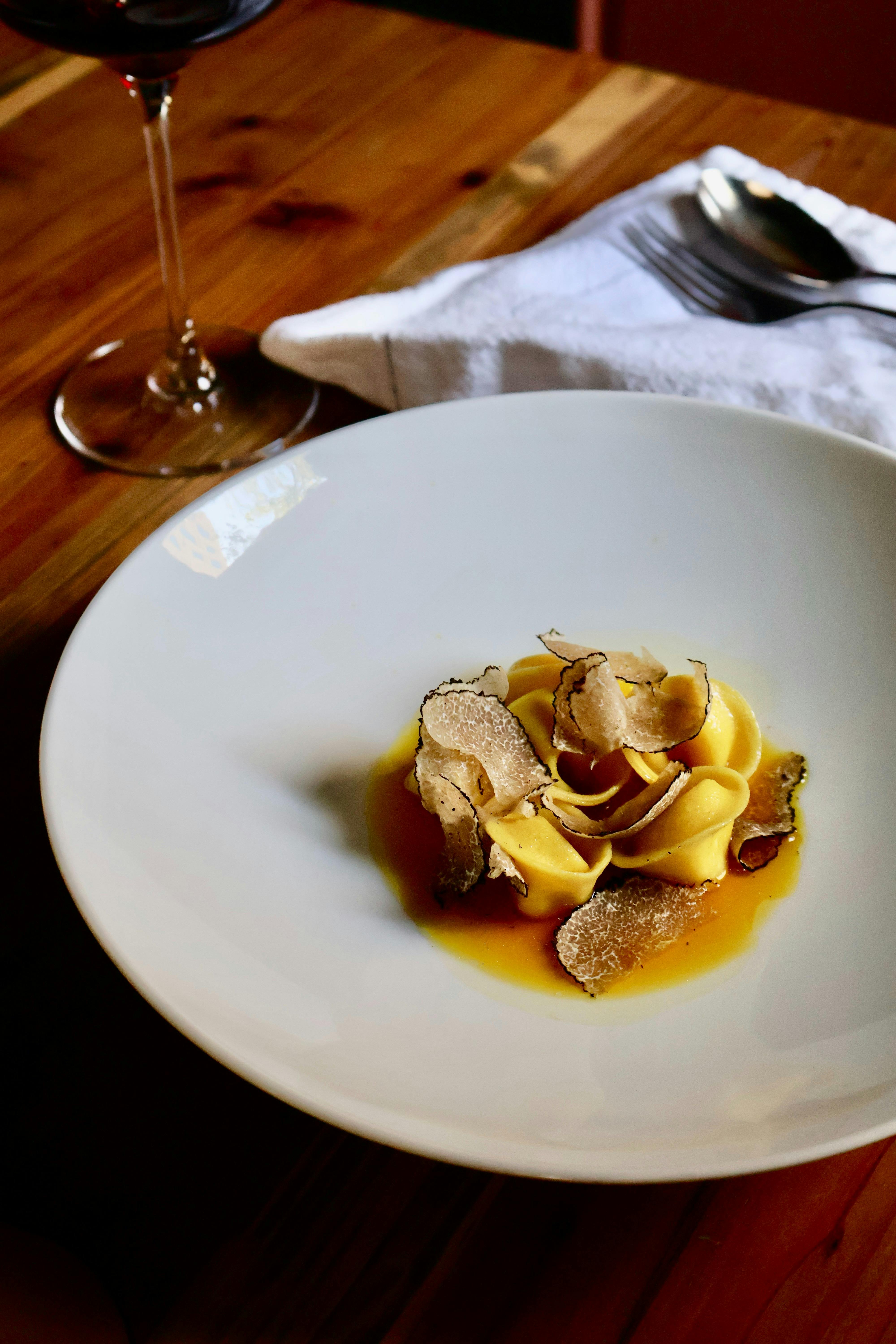 Indulgent truffle tasting menu