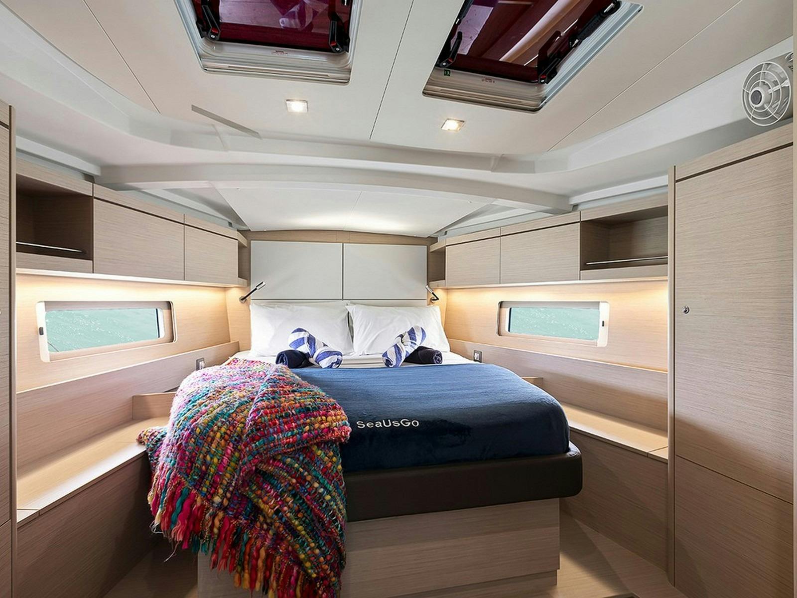 Forward master cabin with ensuite