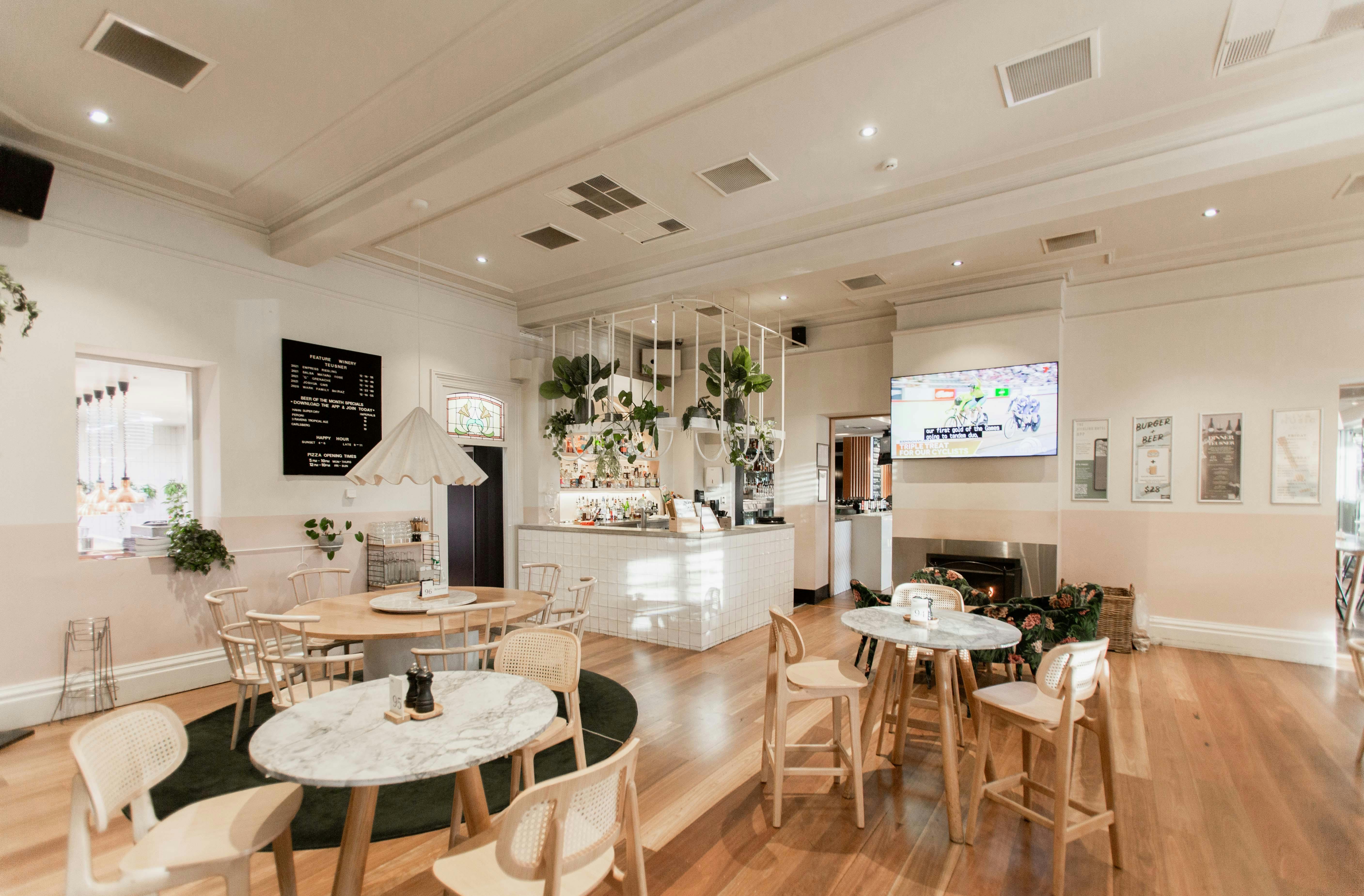 The Gin lounge at The Stirling Hotel, Stirling, Adelaide Hills, South Australia