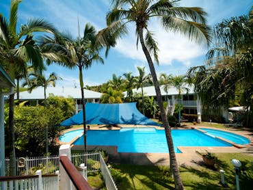 Mango House Resort's large swimming pool with shallow area suitable for children