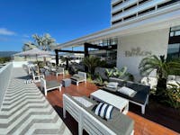 restaurant deck area