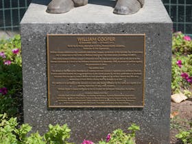 William Cooper Bronze Statue Plaque