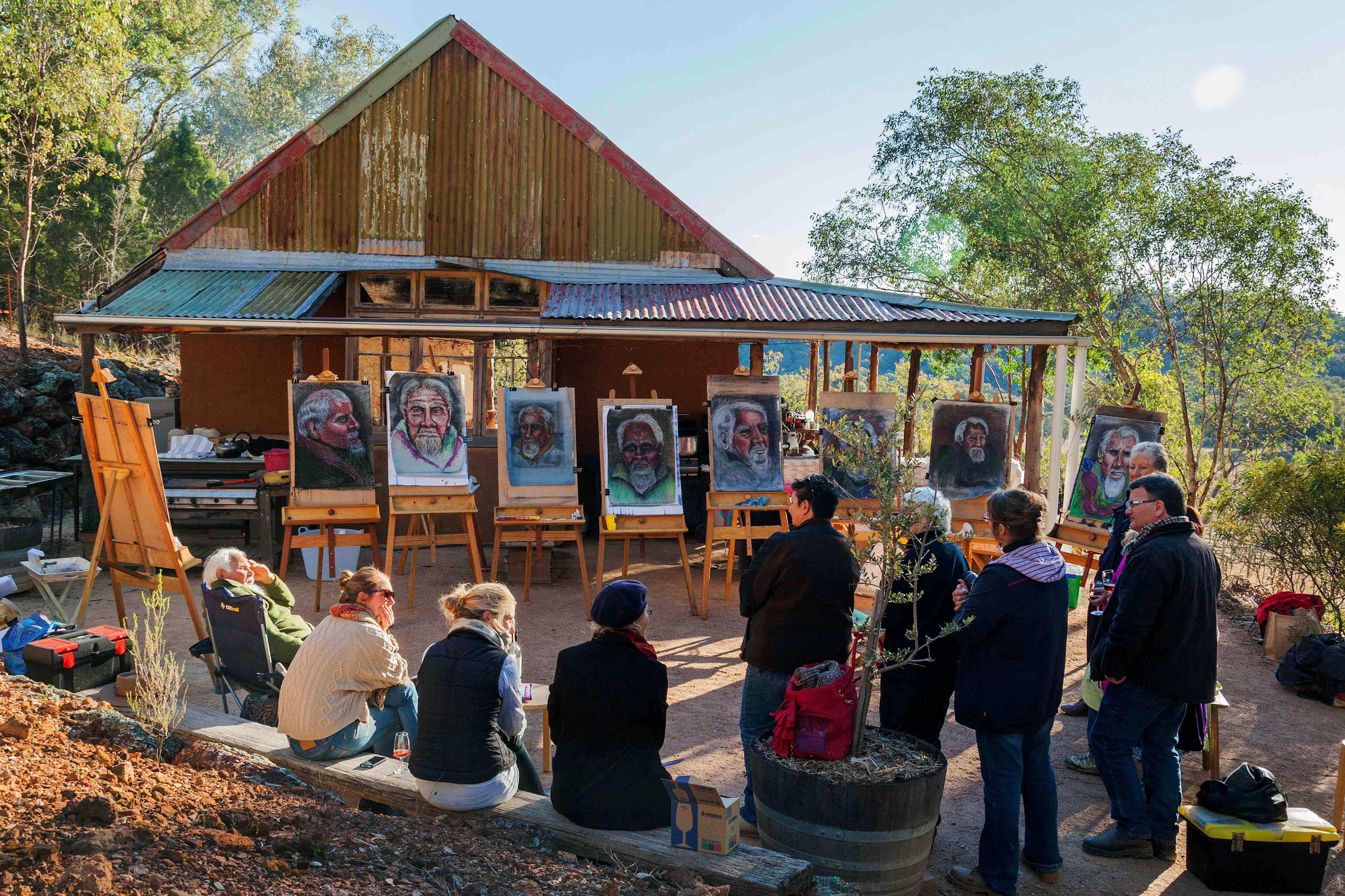 Engaging Art Class in rural setting