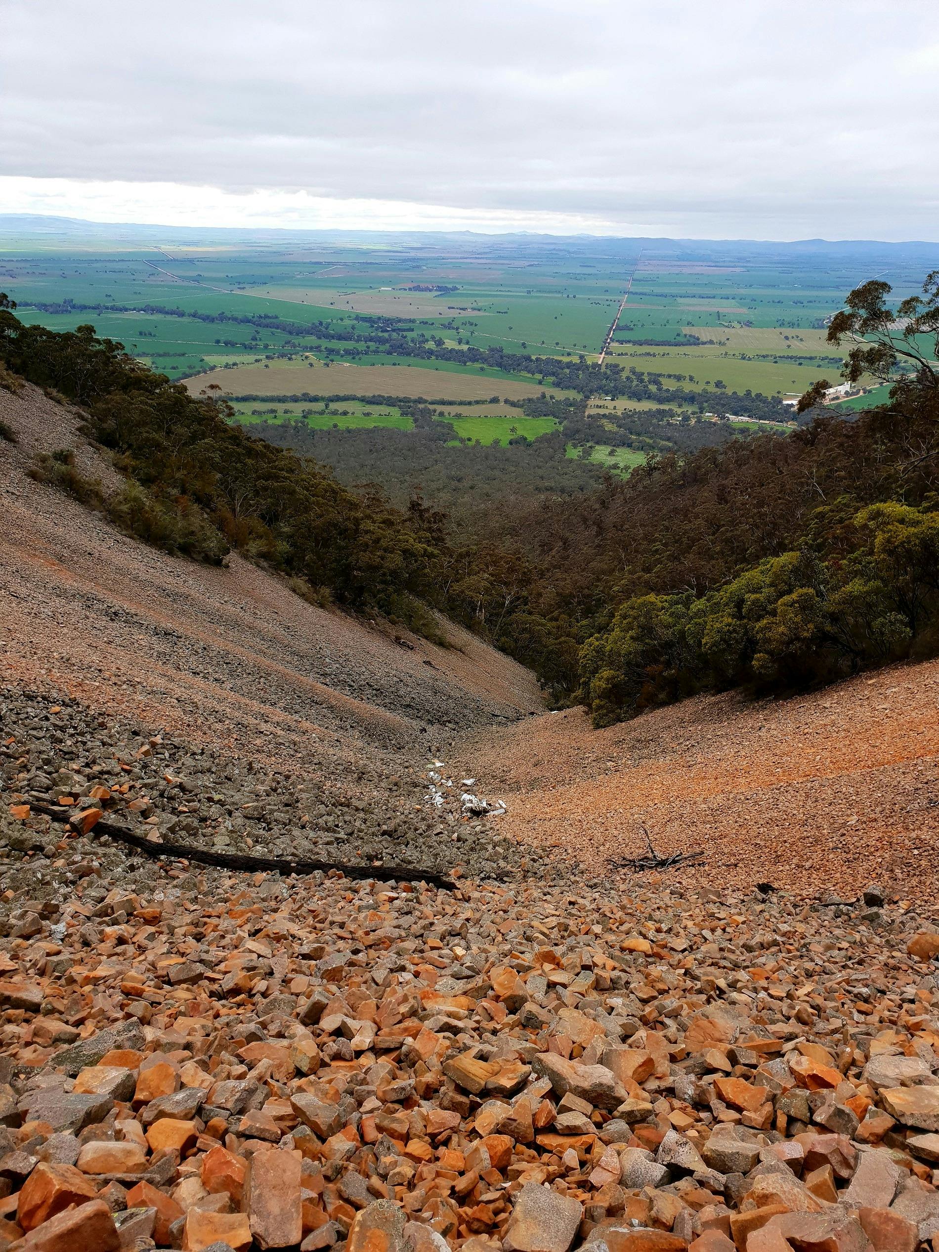 View over Melrose walking to the summit Mt Remarkable