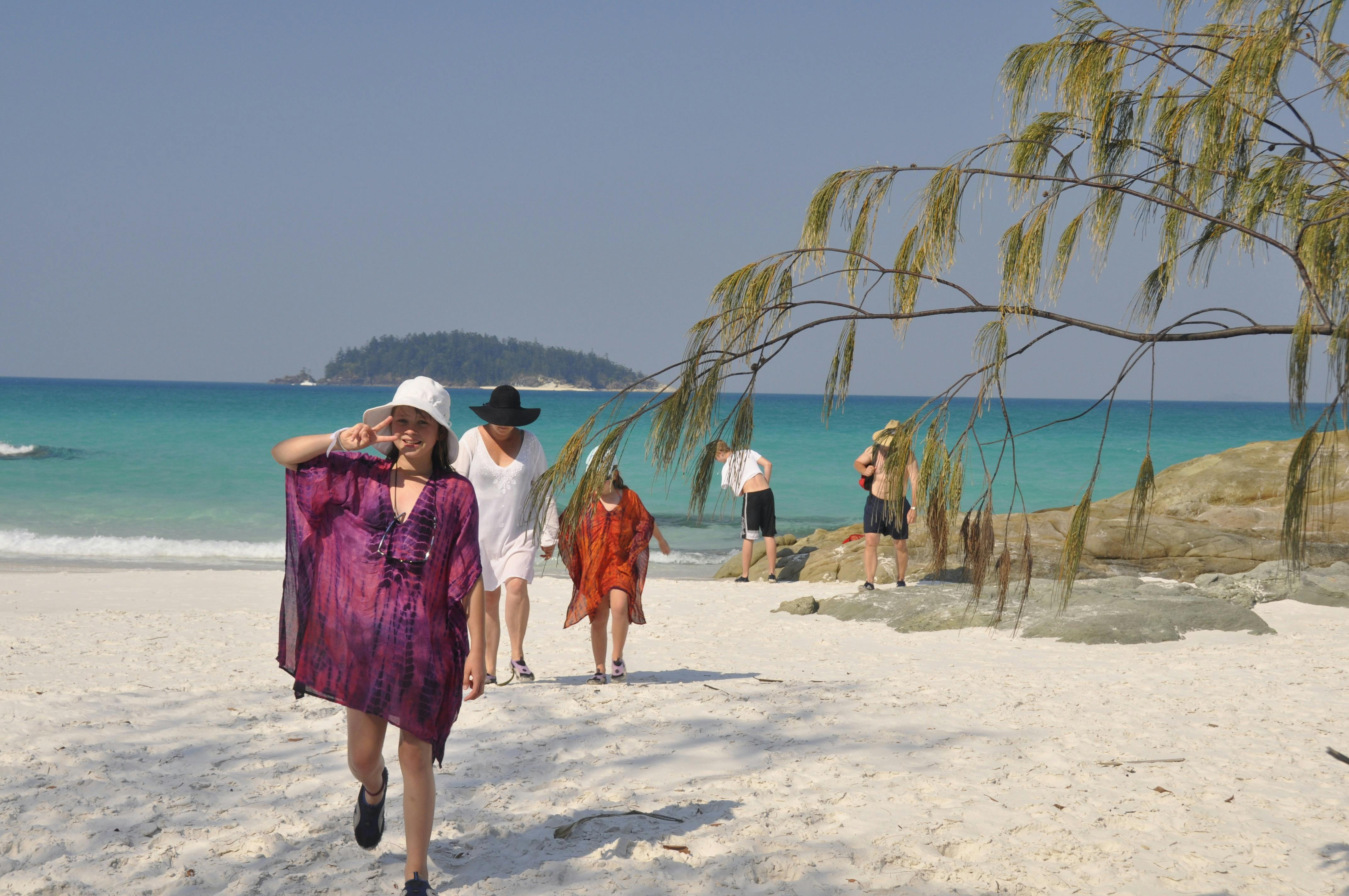 There are so many beautiful deserted beaches in the Whitsunday islands
