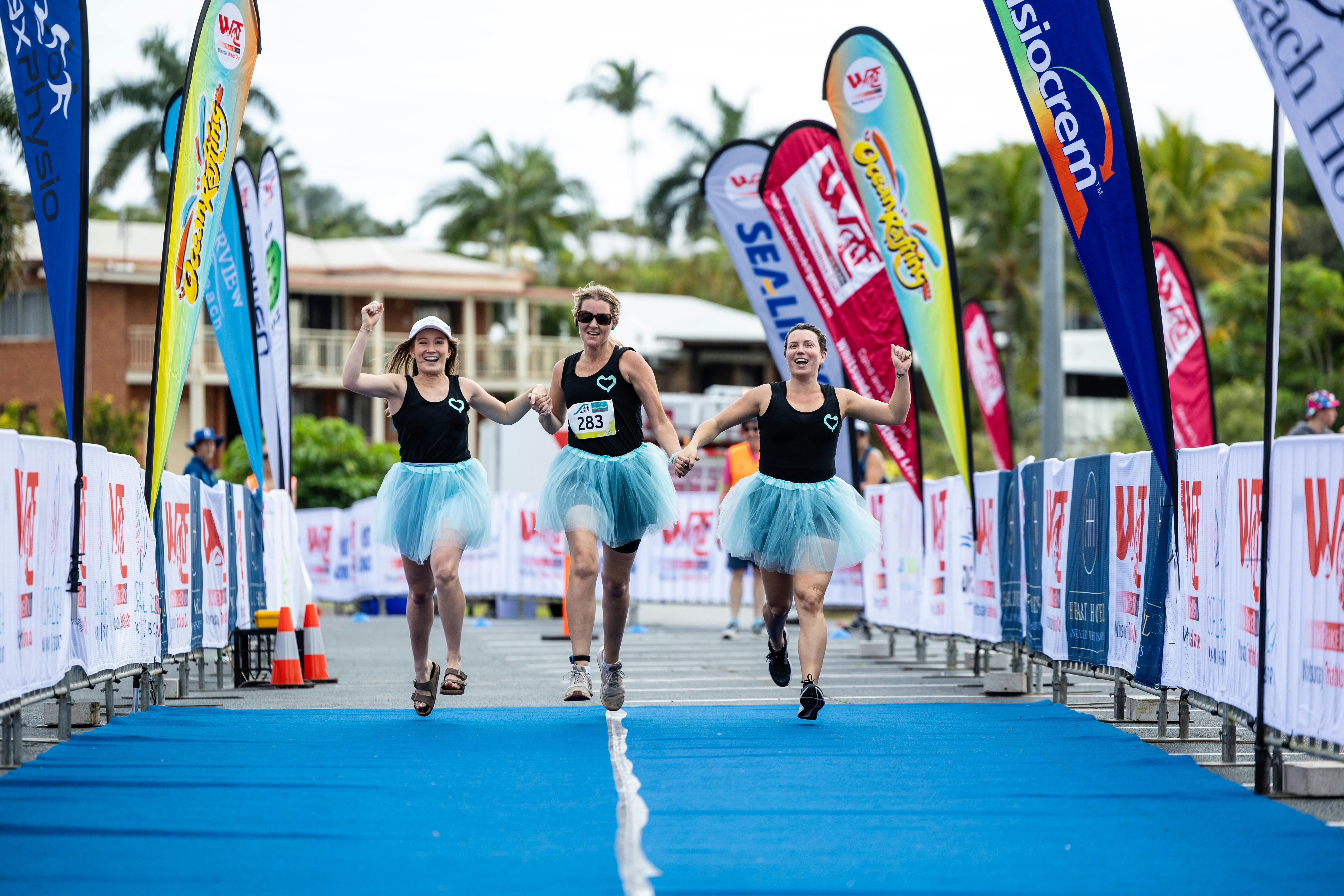 Fun at the Finish
