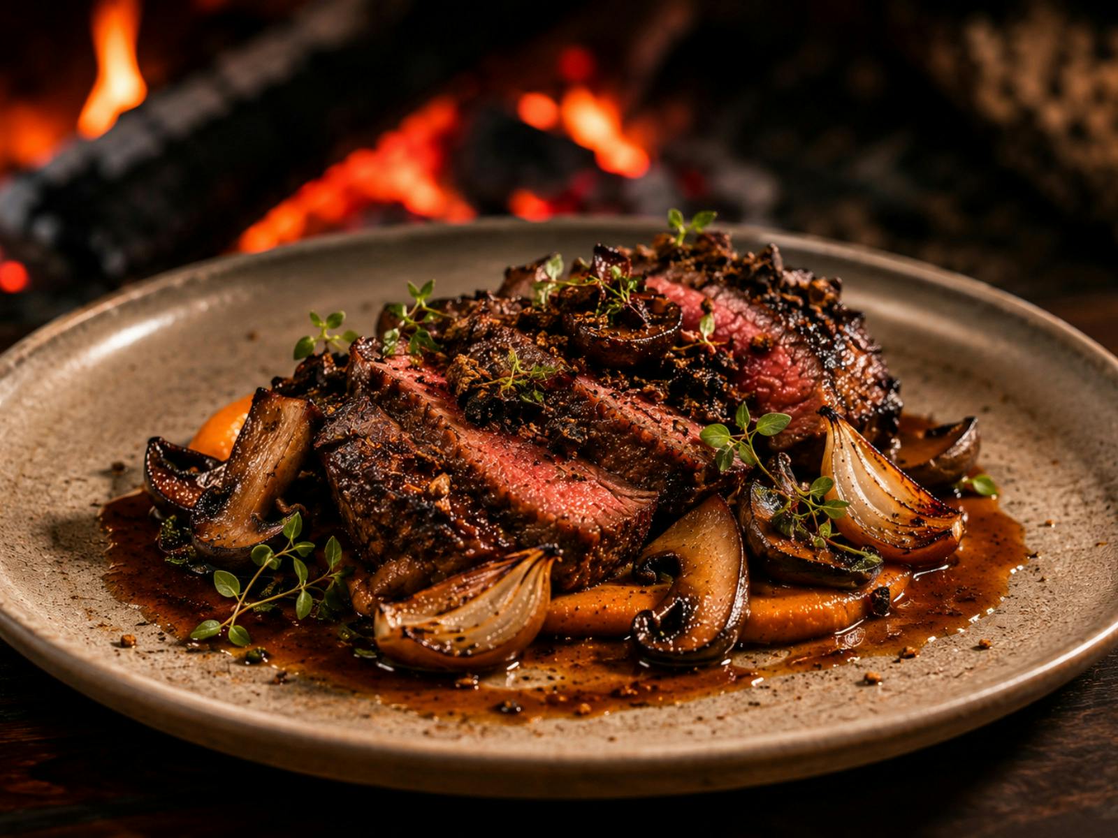 Grilled steak