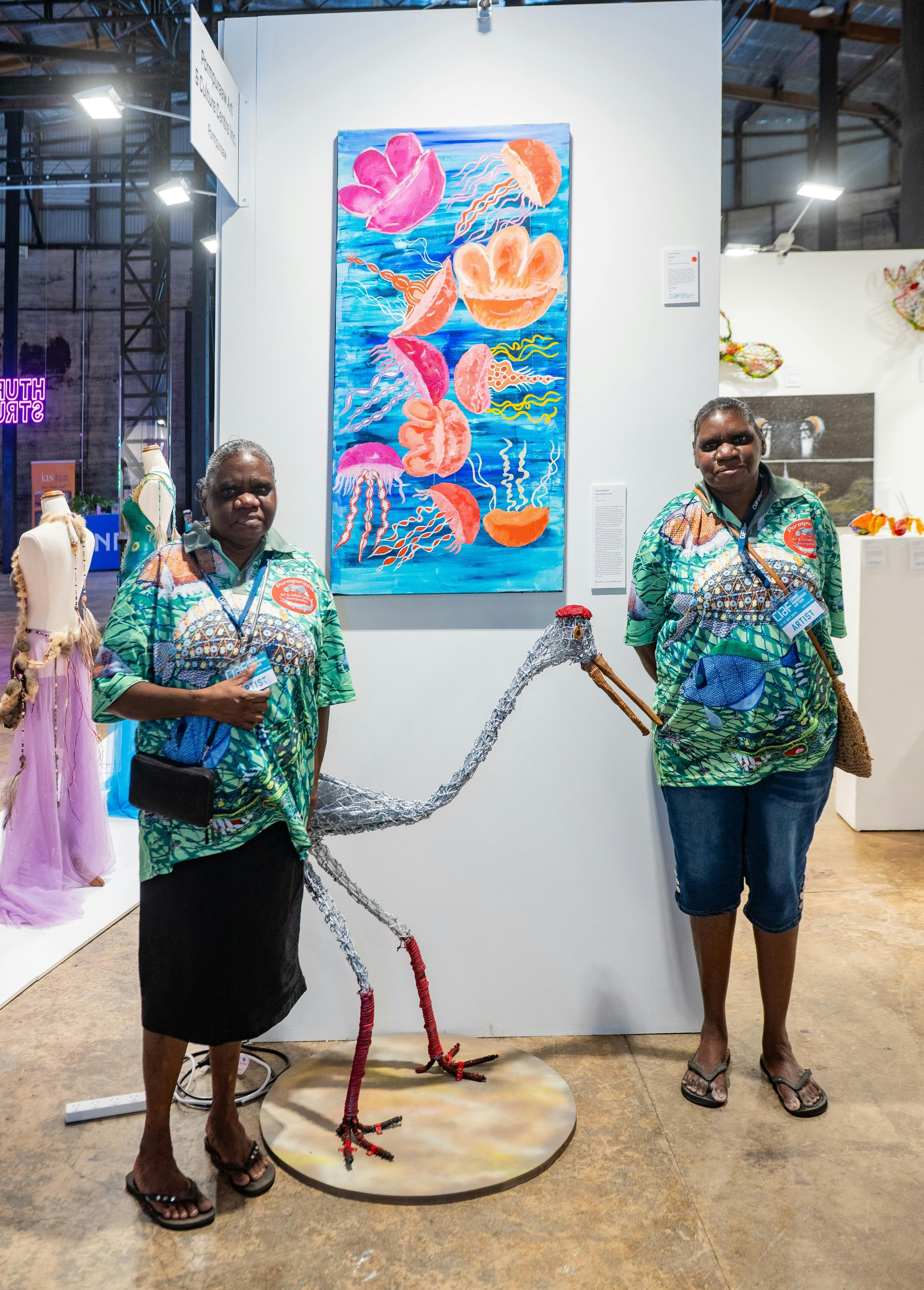 Pormpuraaw Art Centre. CIAF 2025 Art Fair Showcase. Photograph: Blueclick Photography.