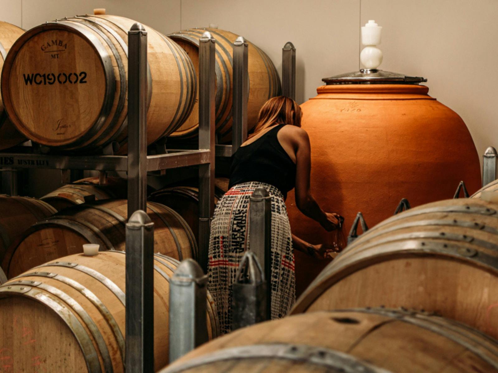 In the winery
