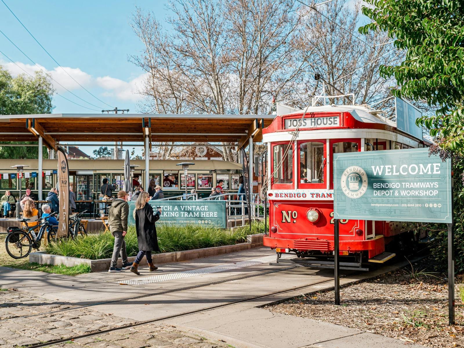Bendigo Tramways Depot and Tram Cafe