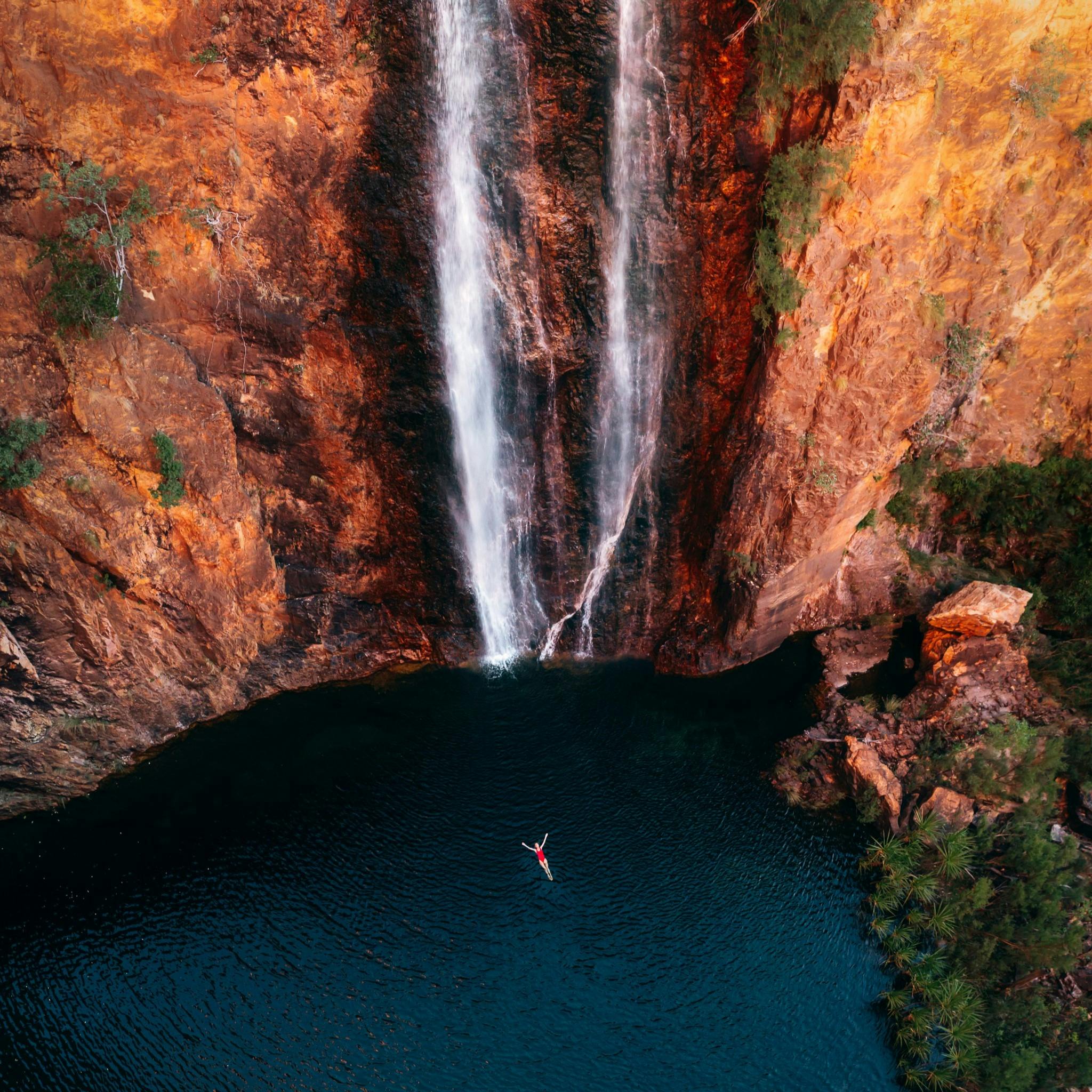 Swimming at Miri Miri Falls