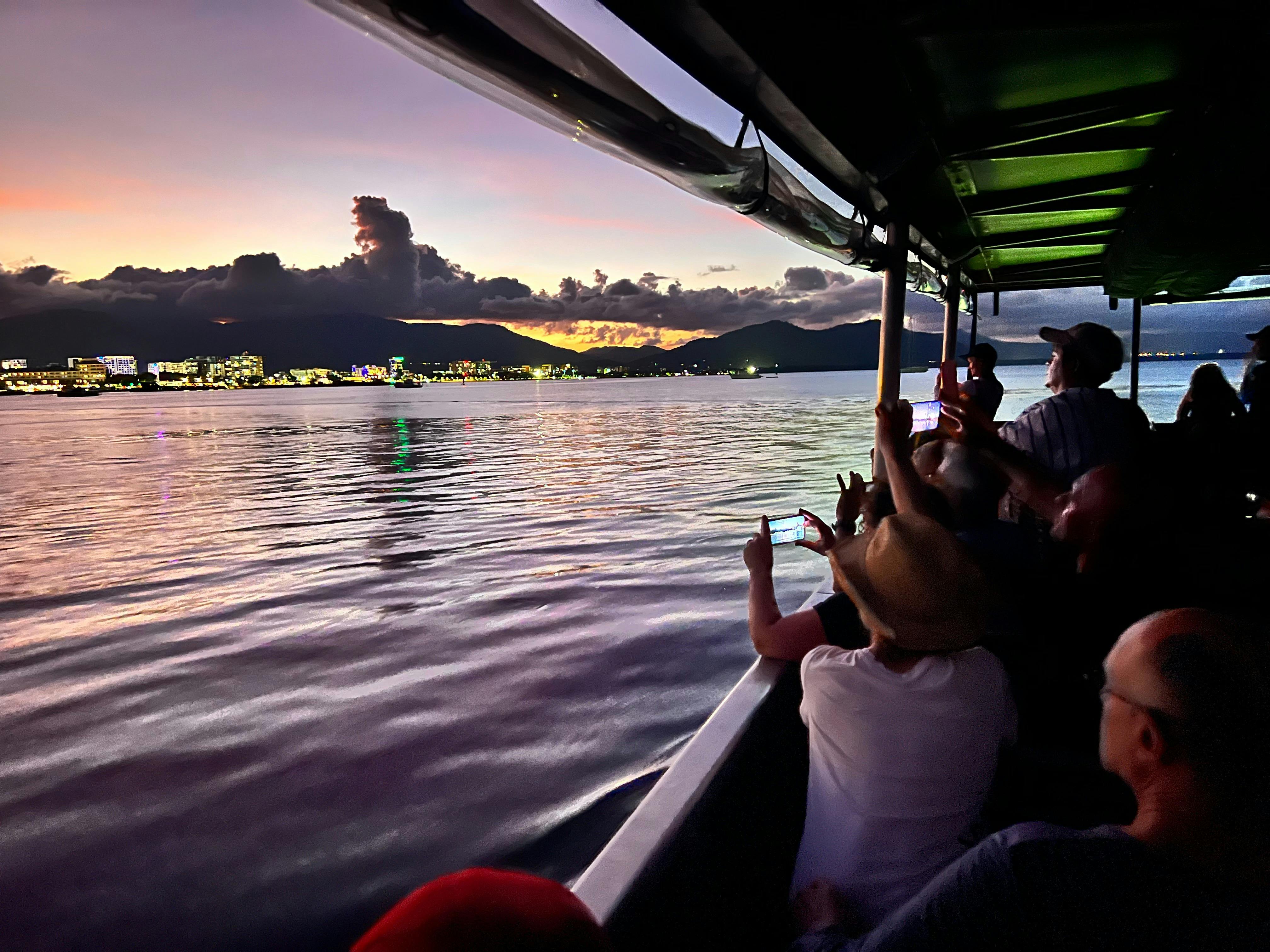 Cruising Cairns Harbour at Night