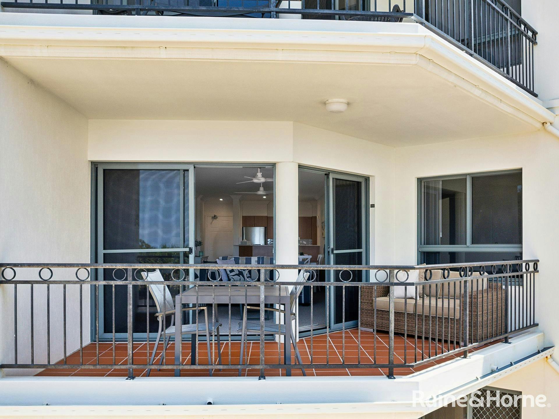 Balcony with direct ocean views