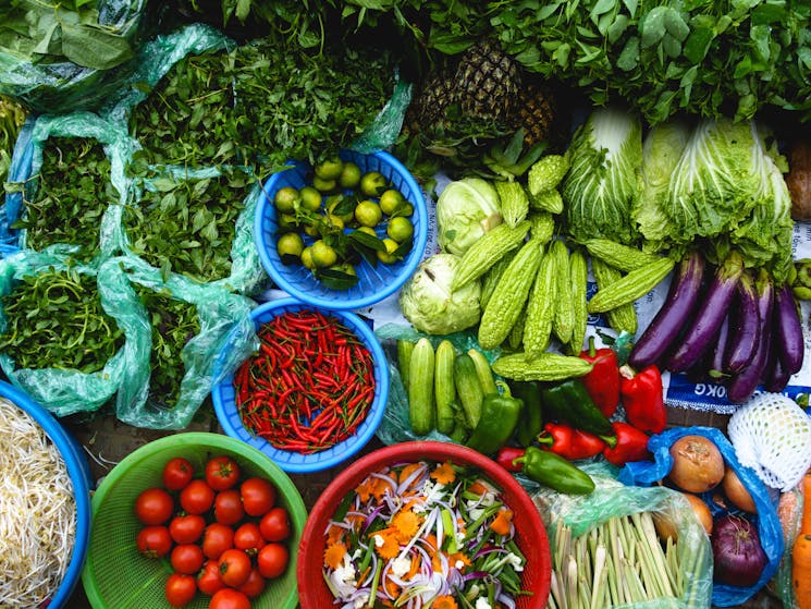 fresh vegetables from the farm