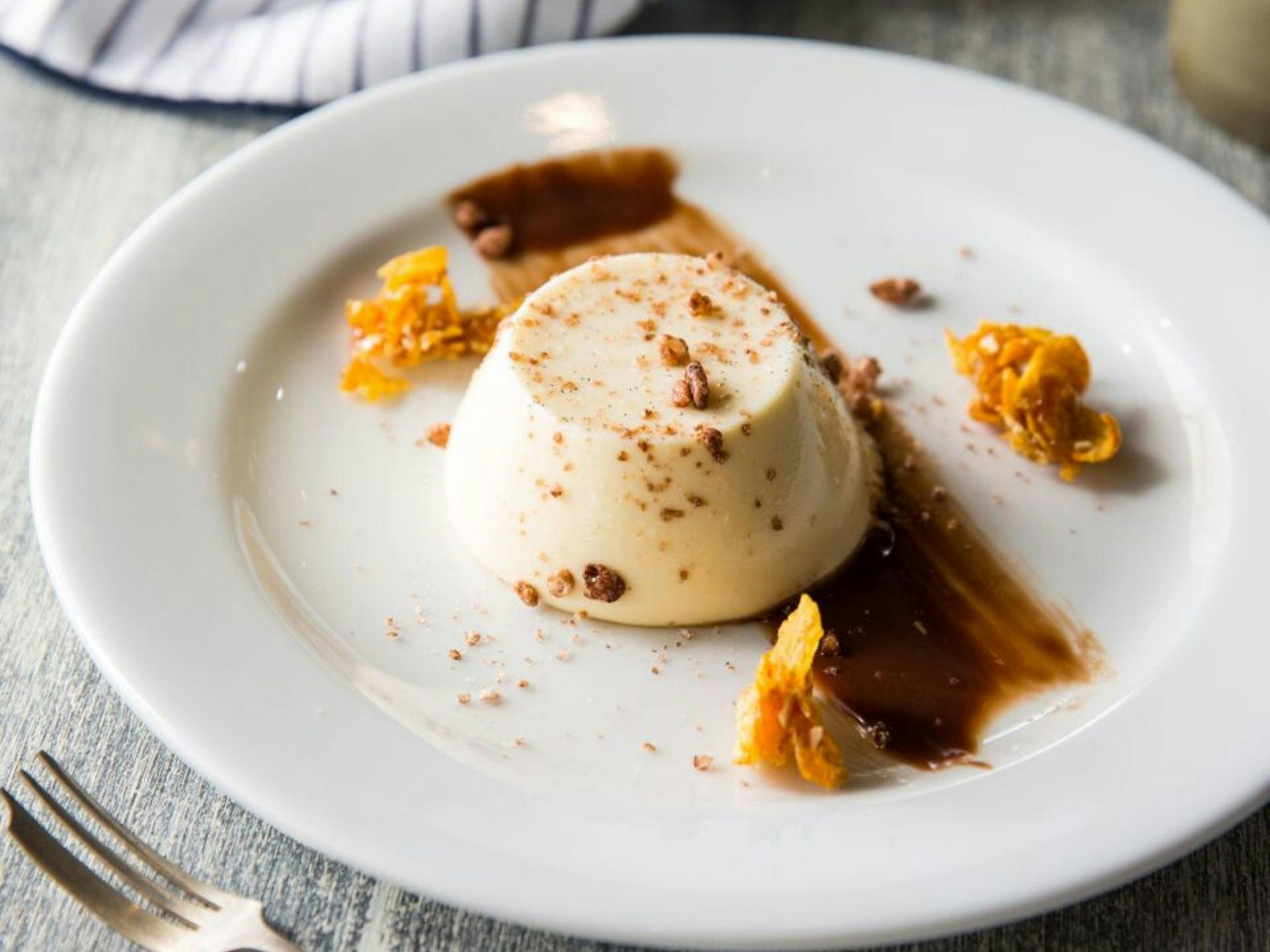 Cornflake pannacotta