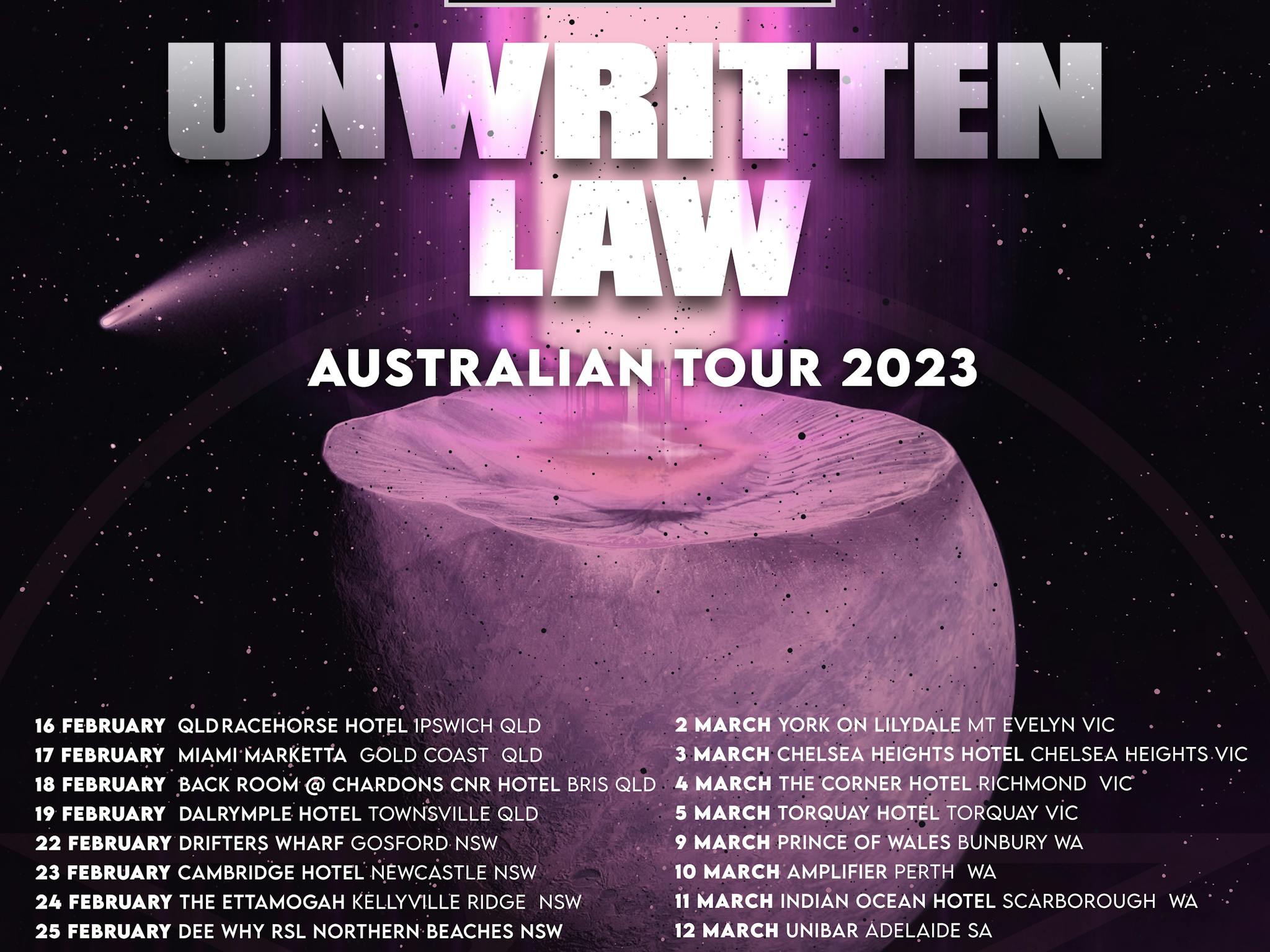 Unwritten Law Tour Poster