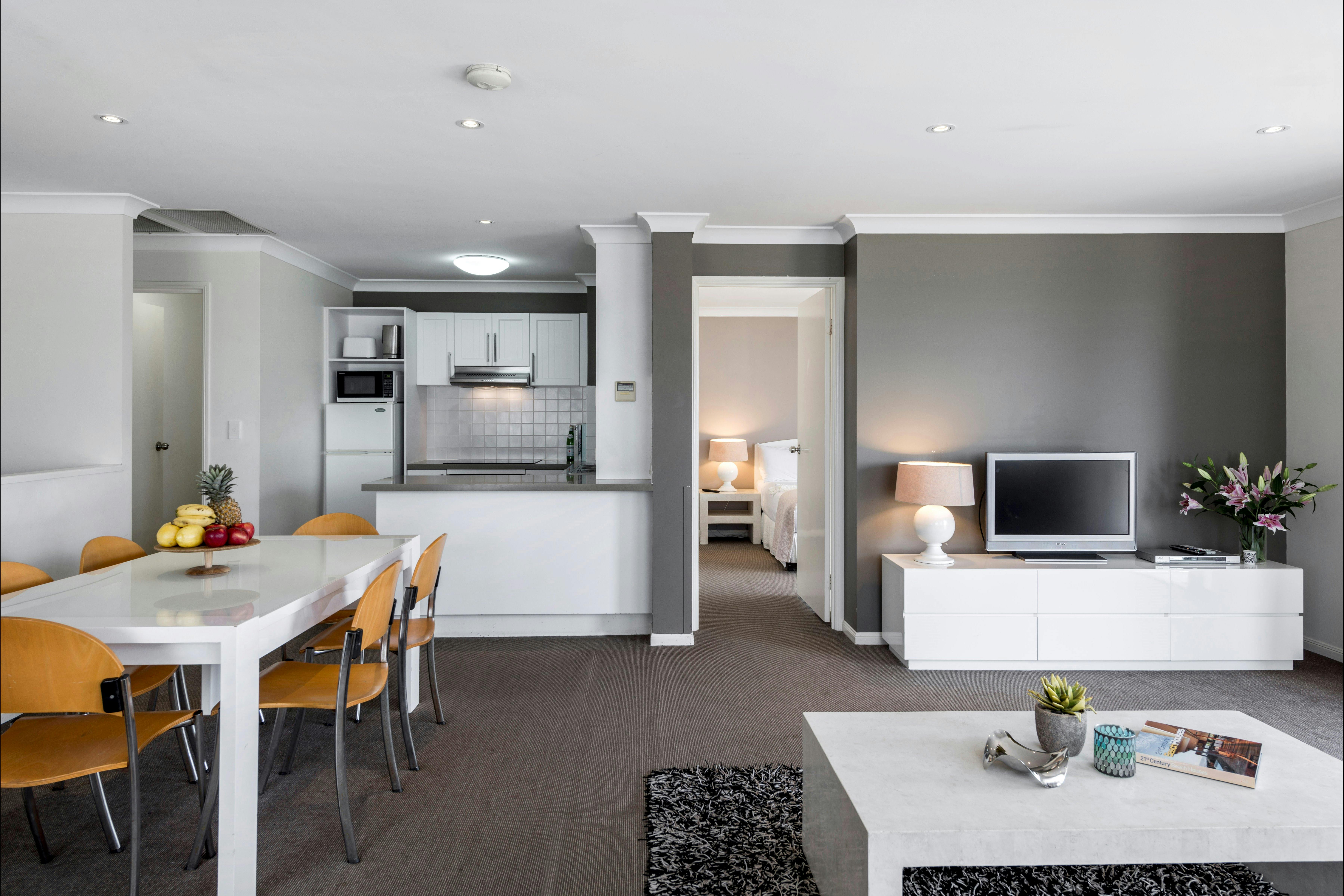 Living Area - Two Bedroom Apartment