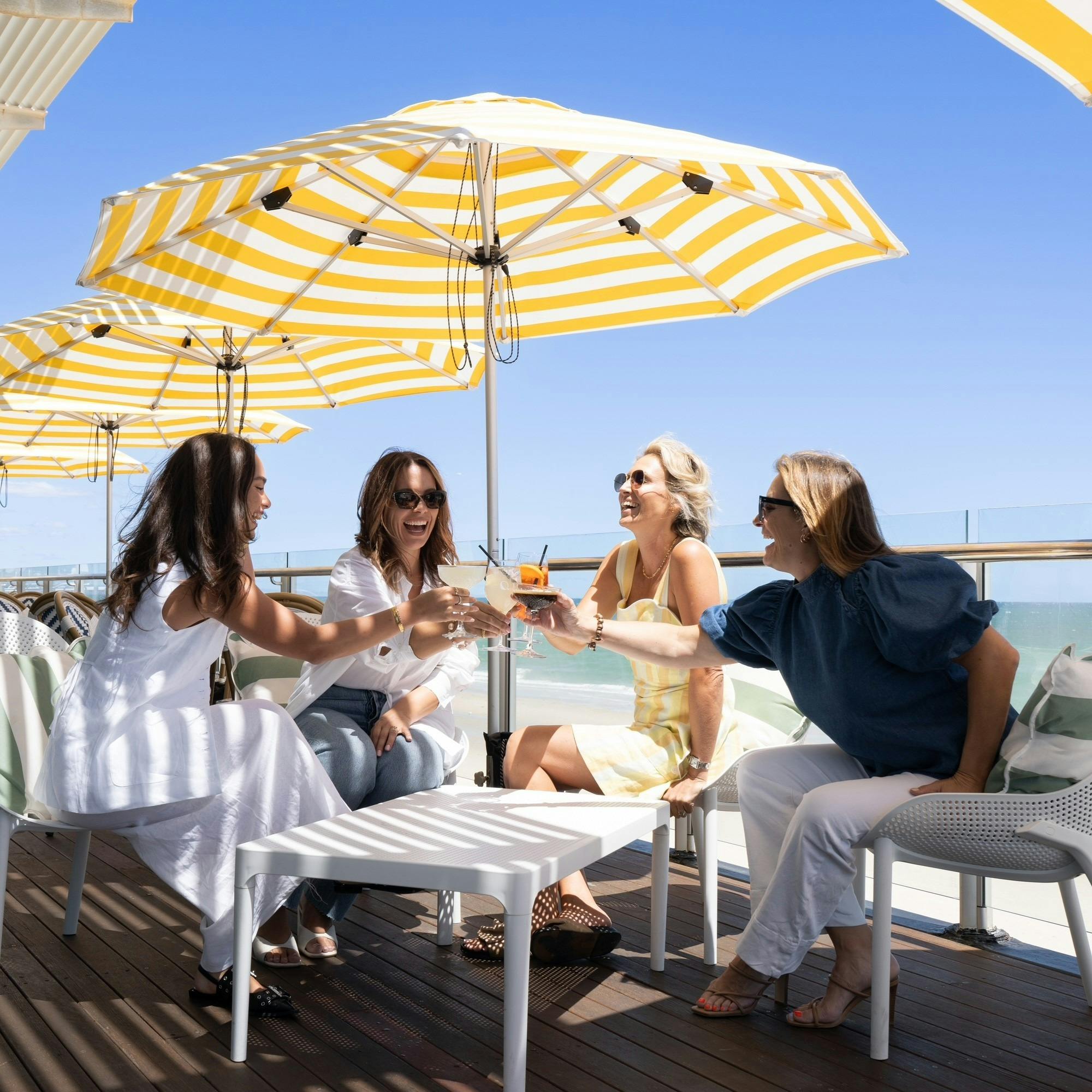 Drinks on the balcony