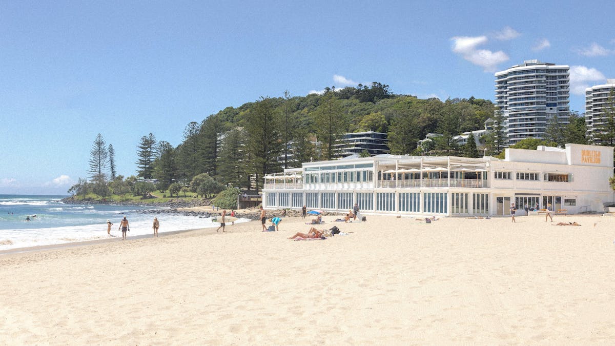 The Tropic Restaurant on Burleigh Beach.