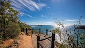 Lookout with ocean views, Capricorn Coast.