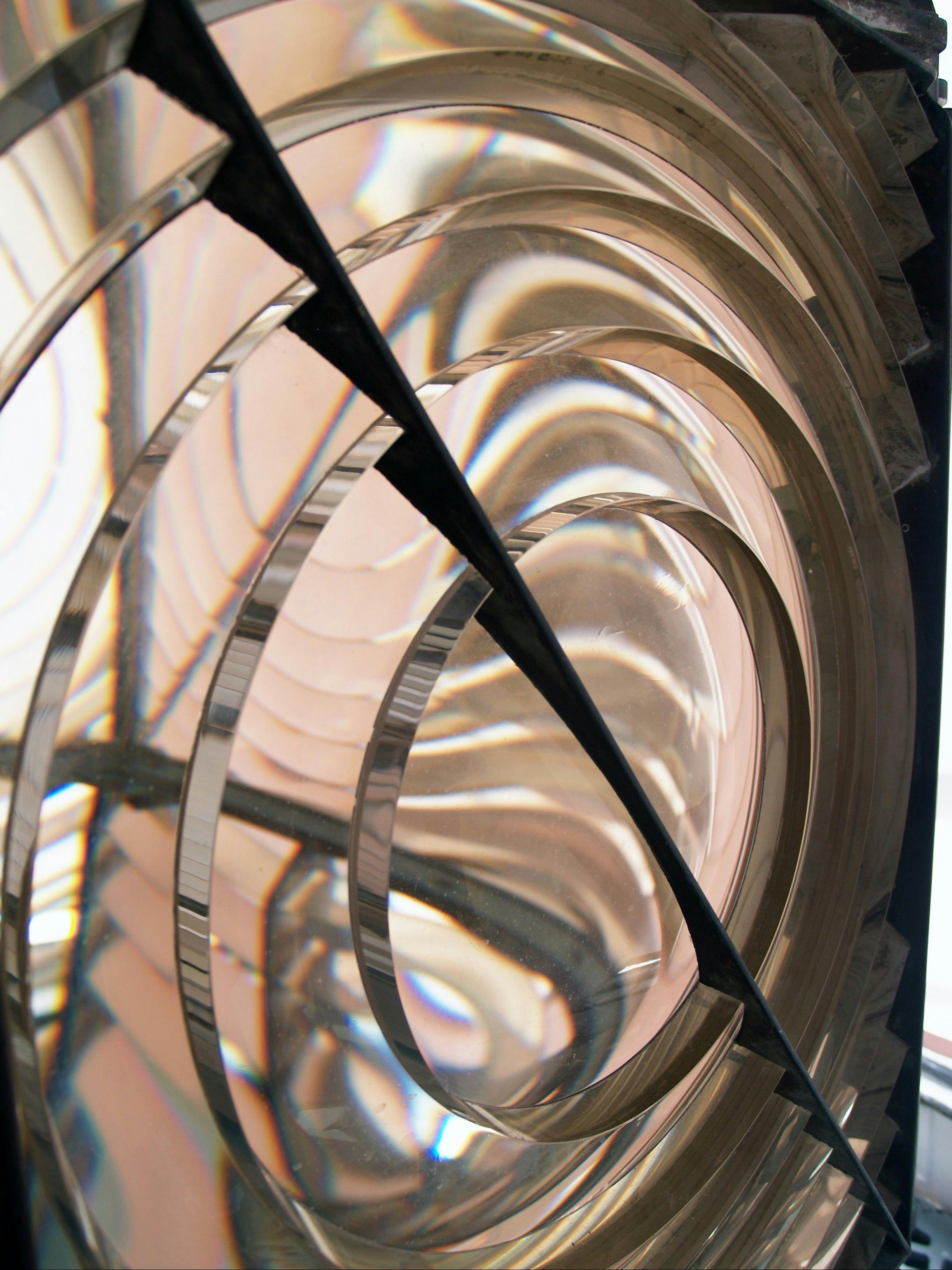 Prisms inside the Lighthouse at Cape Bruny