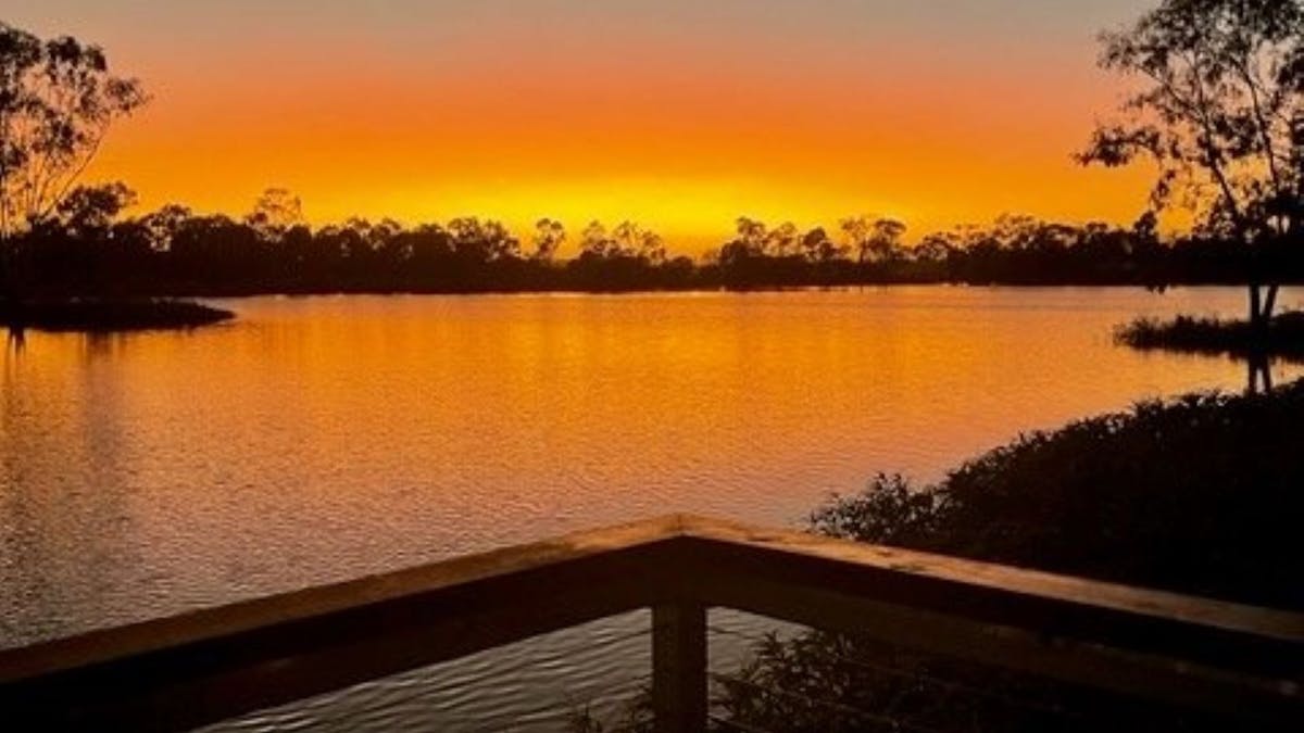 What a fabulous viewing spot to catch the sunrise off  the boardwalk.
