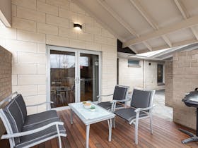 Front deck seating area