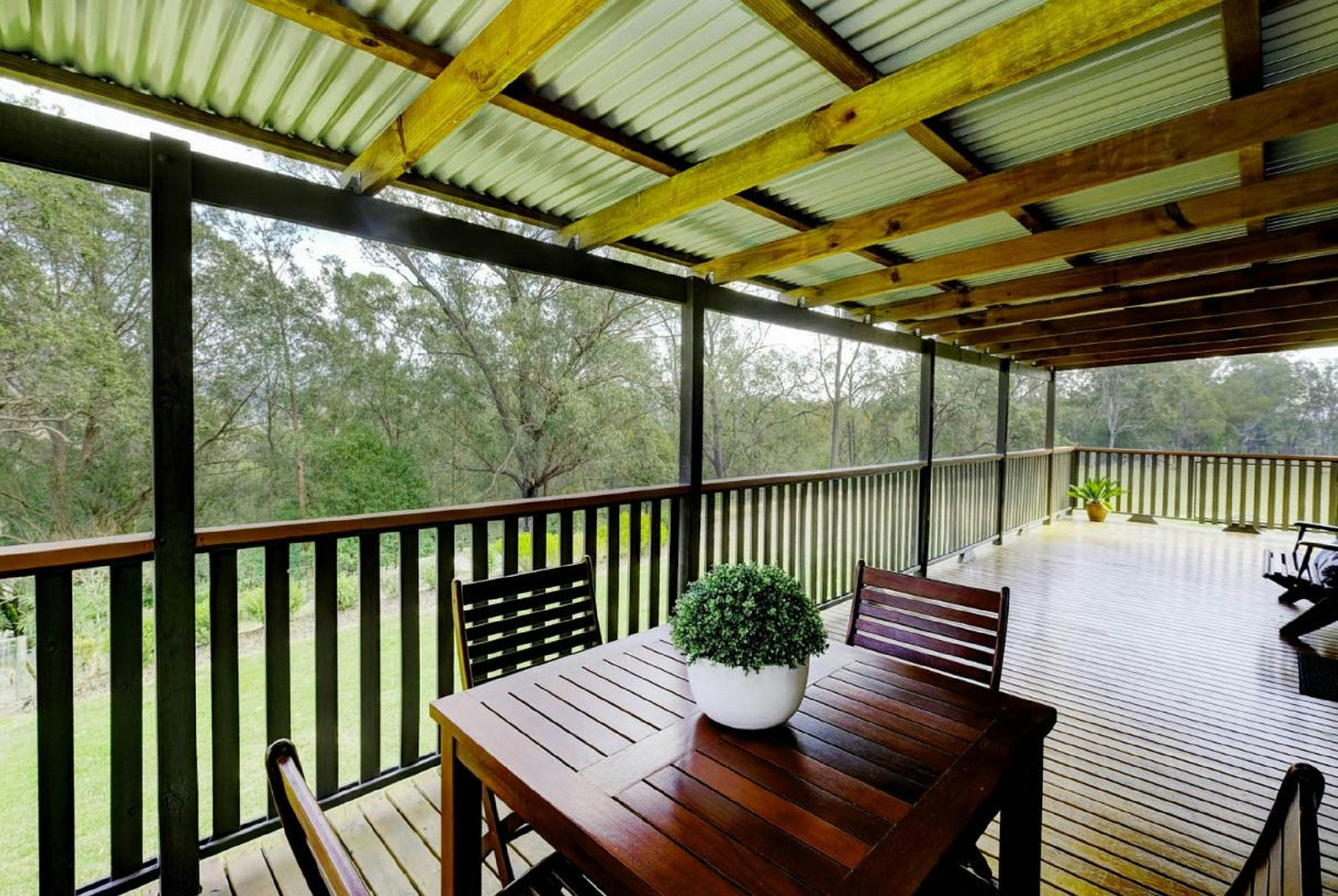 Outside looking over the view