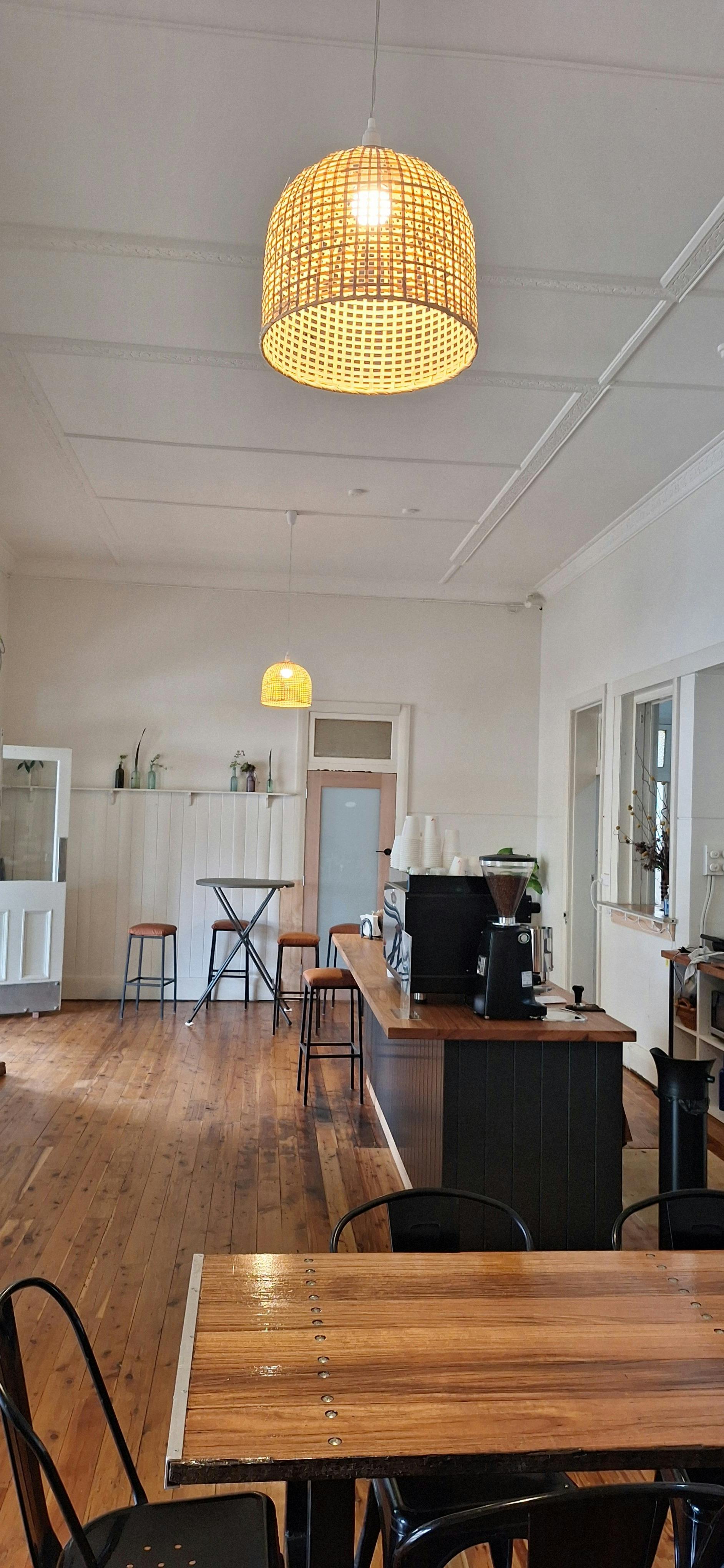 A photo of the coffee bar space at The Middle Adelong