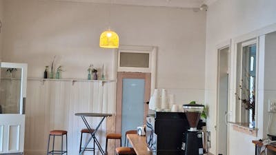 A photo of the coffee bar space at The Middle Adelong