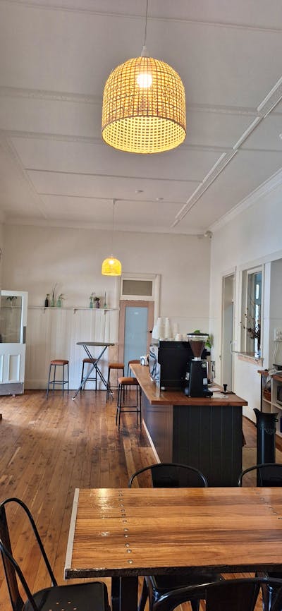 A photo of the coffee bar space at The Middle Adelong