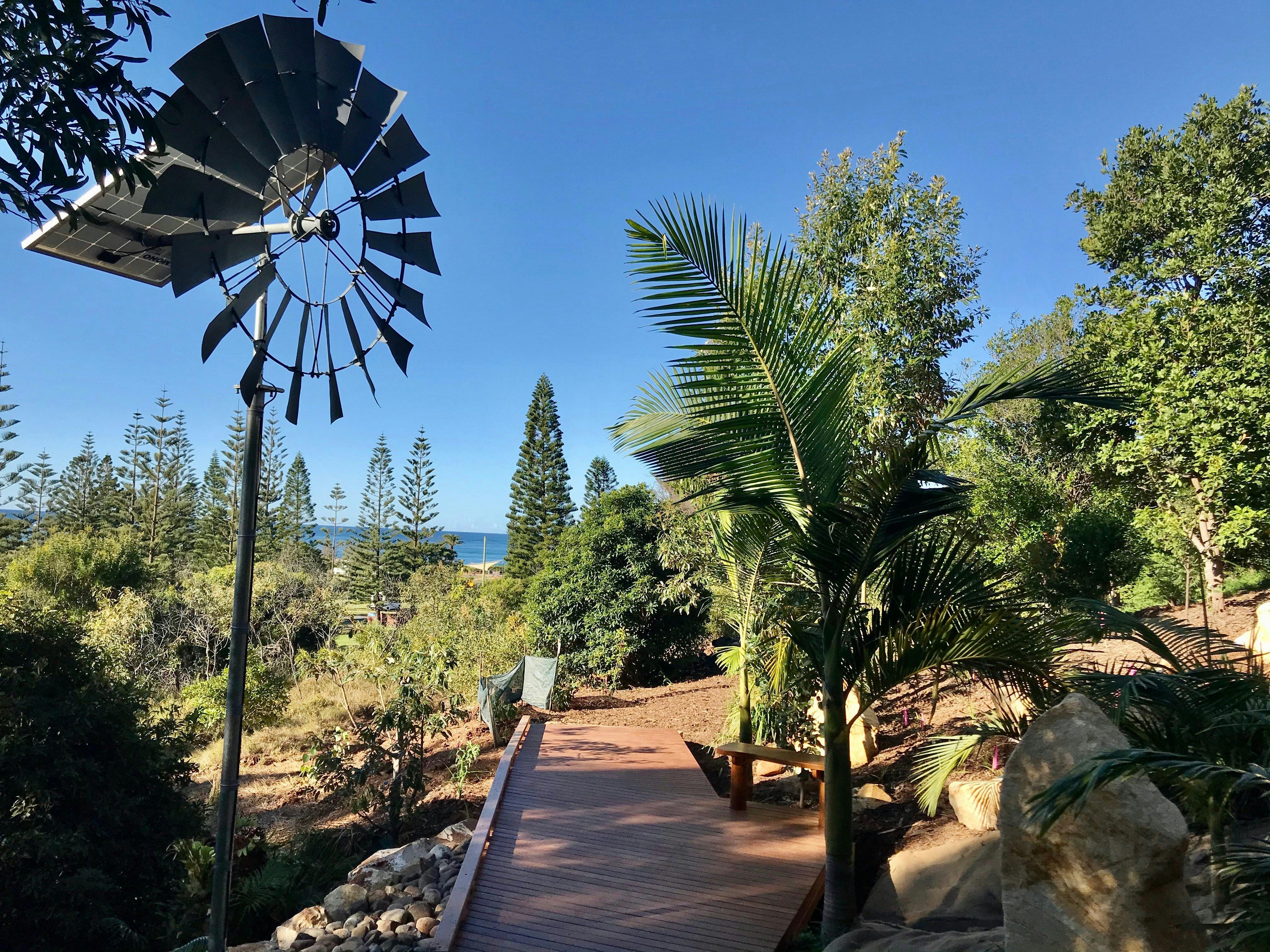 The newly restored waterfall area providing an area of tranquility for the community to enjoy.