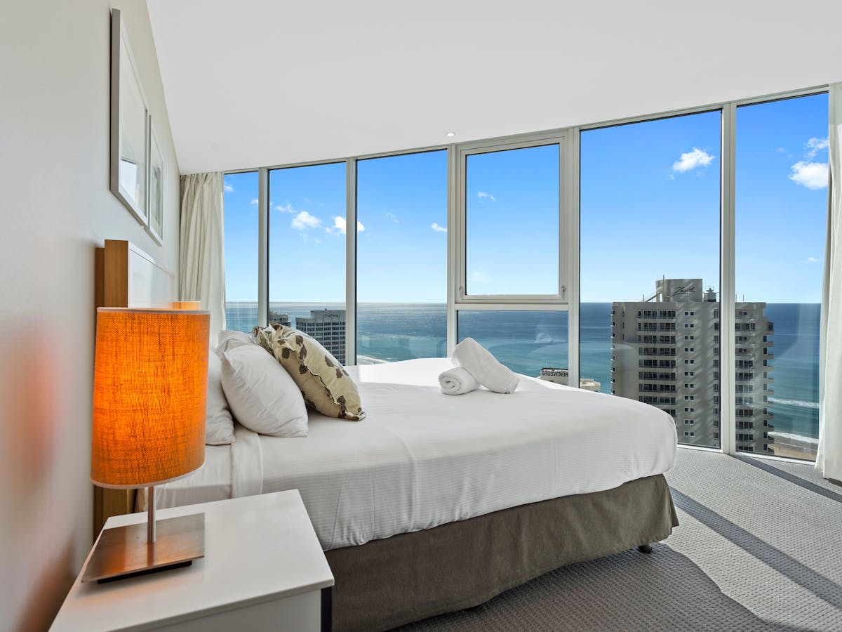 Luxury Bedding and Ocean Views Luxury Bedding and Ocean Views