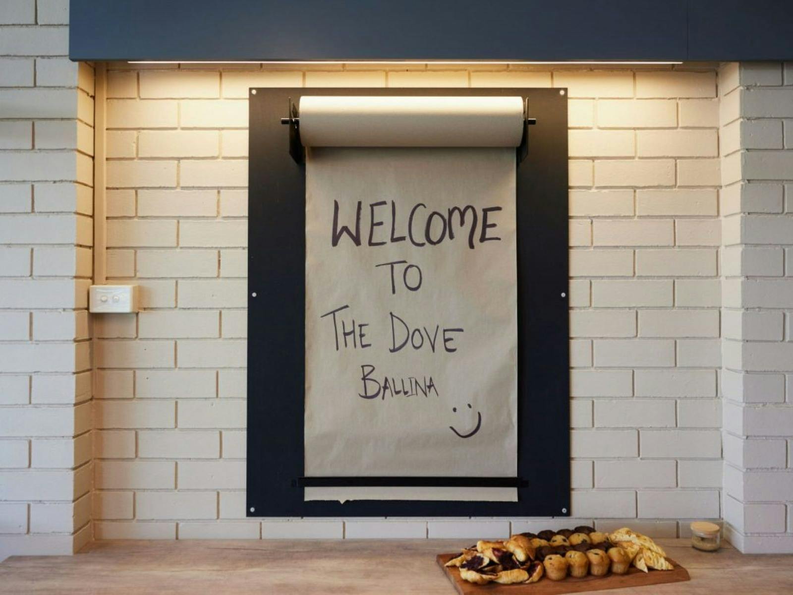 Text on butchers paper