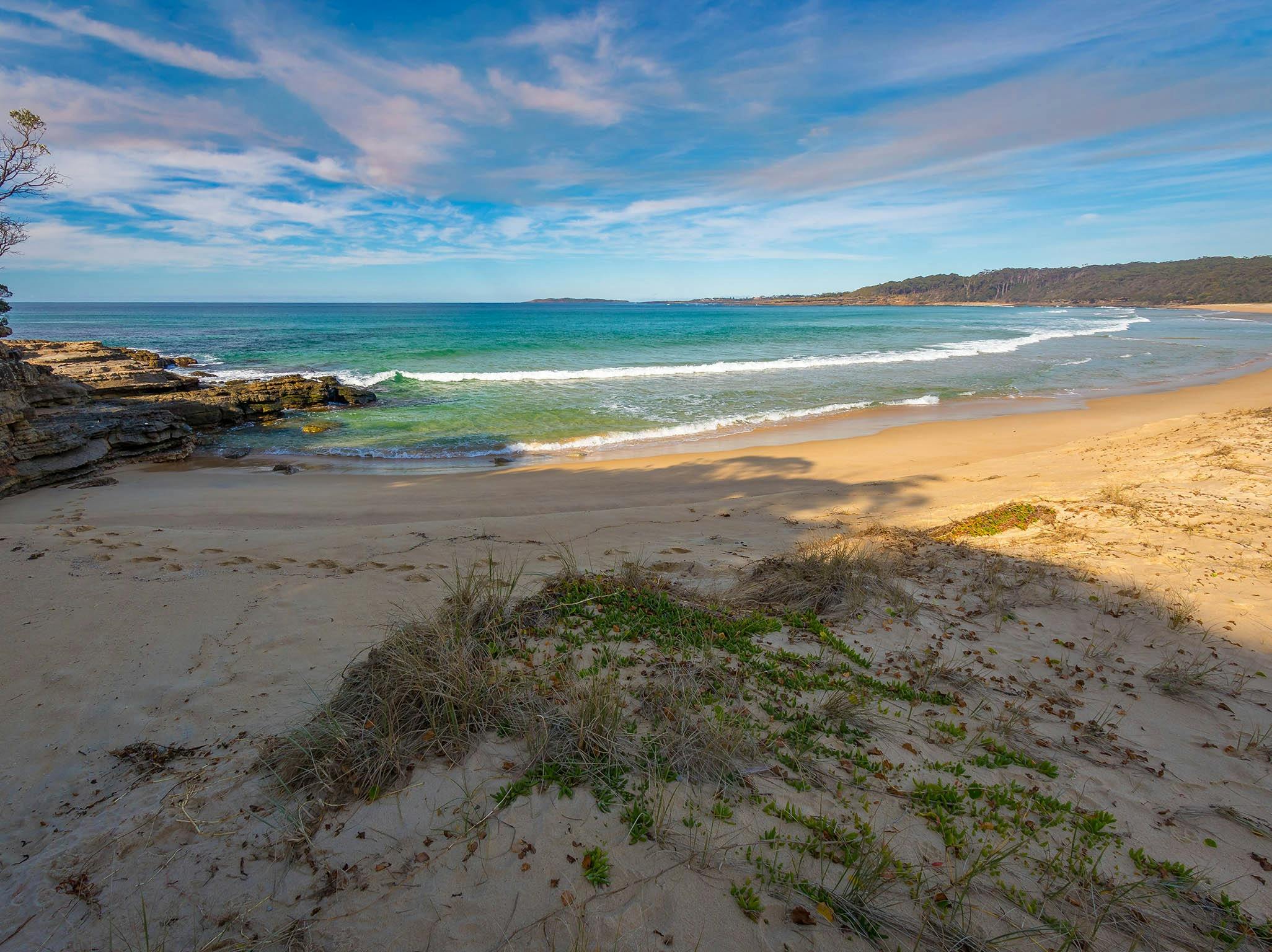 Sand and Ocean view of Meroo Beach