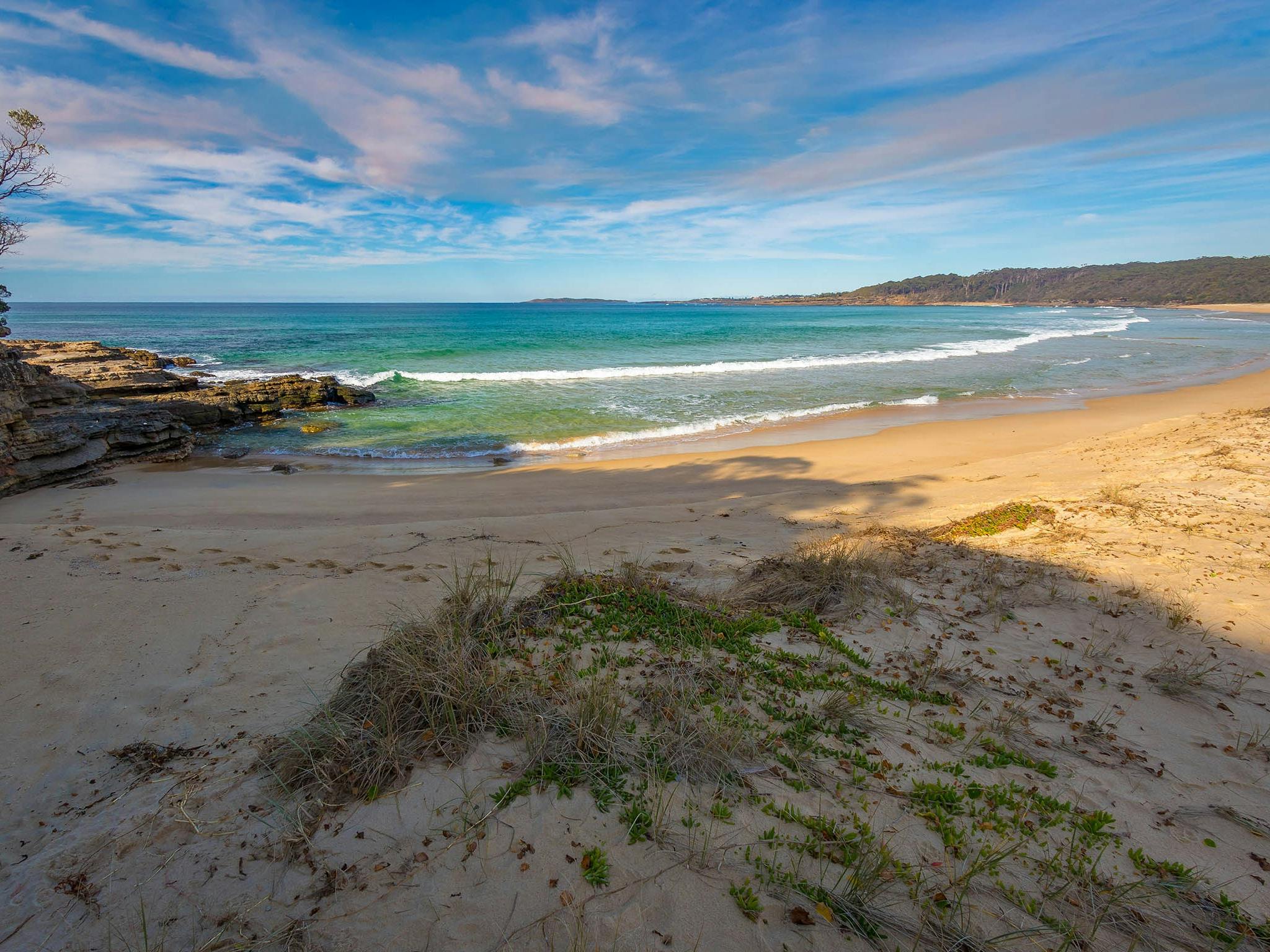 Sand and Ocean view of Meroo Beach