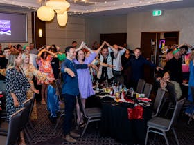 A night filled with fun, games, delicious food and DANCING!