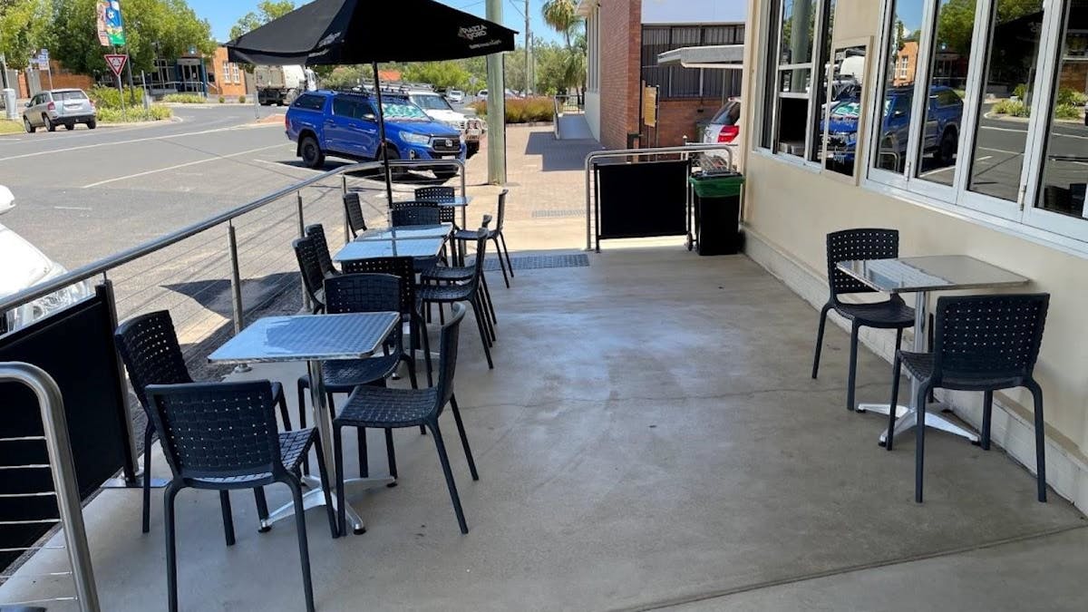 Enjoy alfresco dining as well as indoor seating.