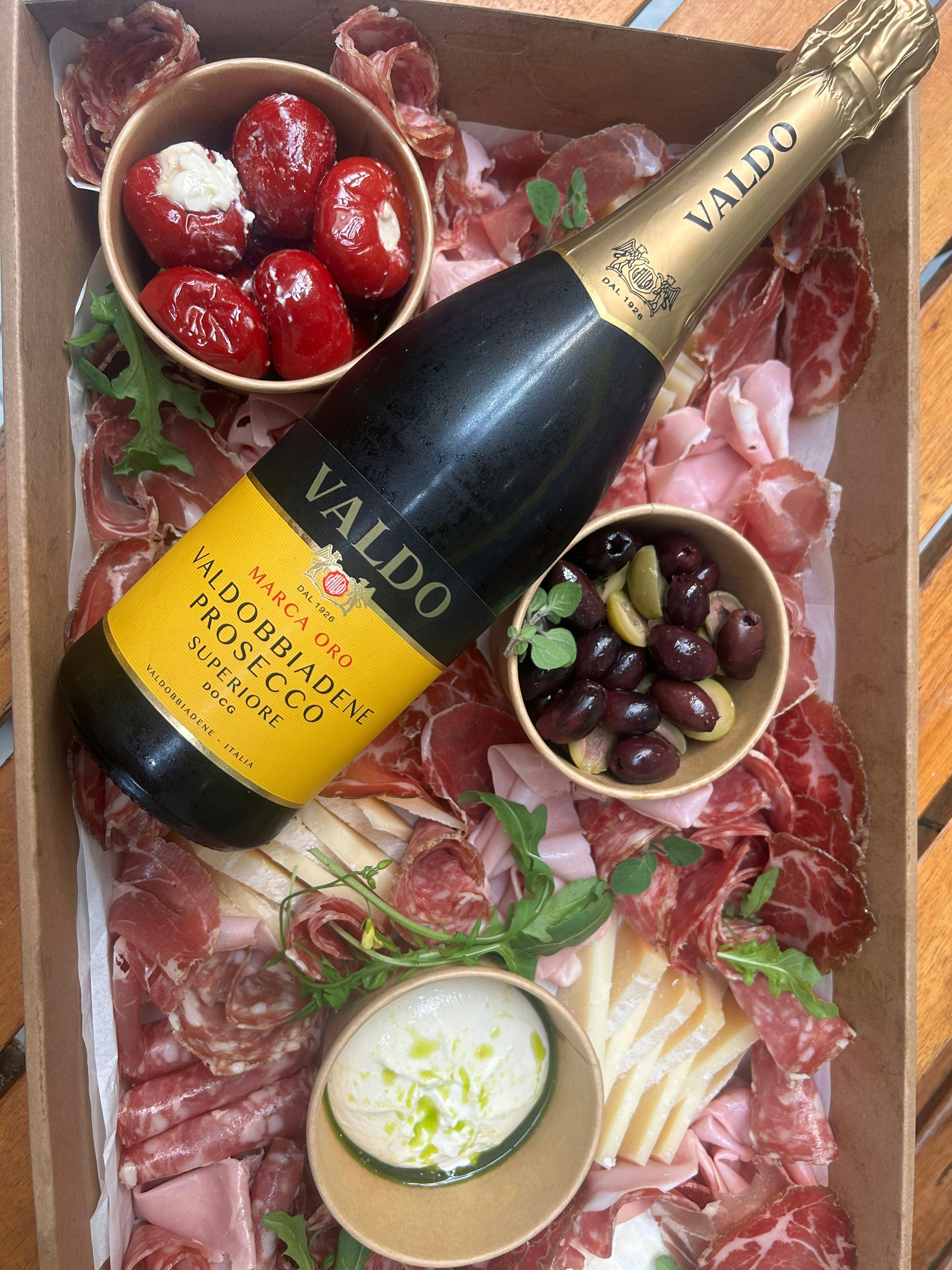 Charcuterie and wine