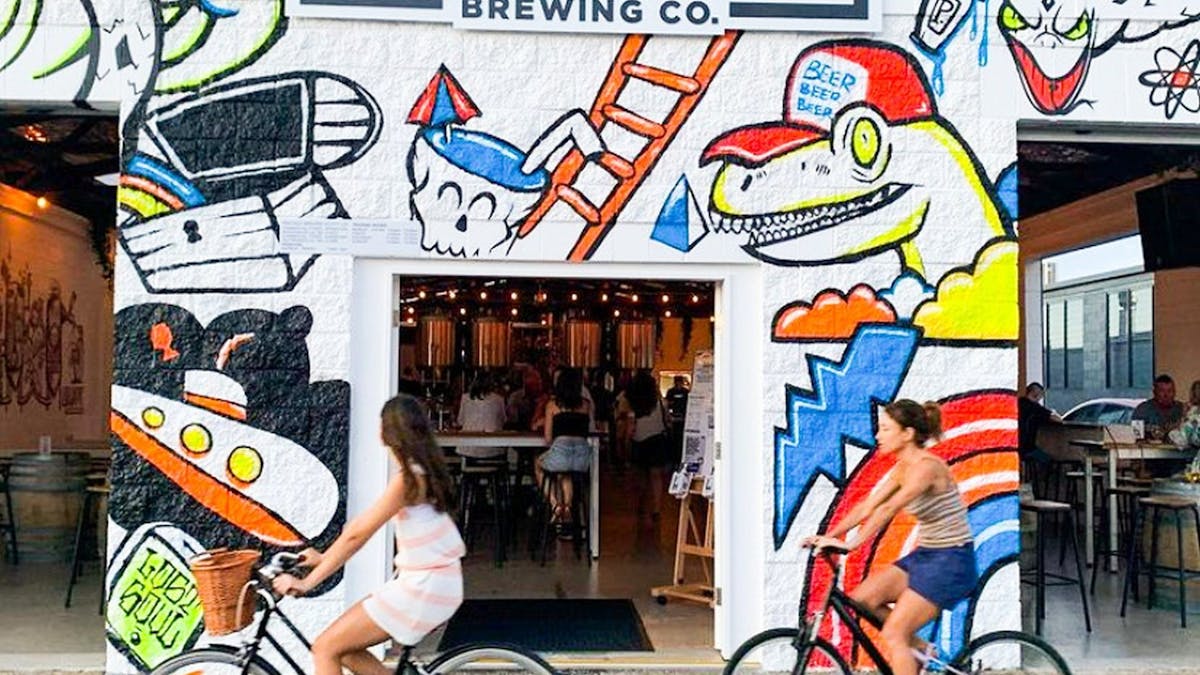 Our roller doors and open air brewery