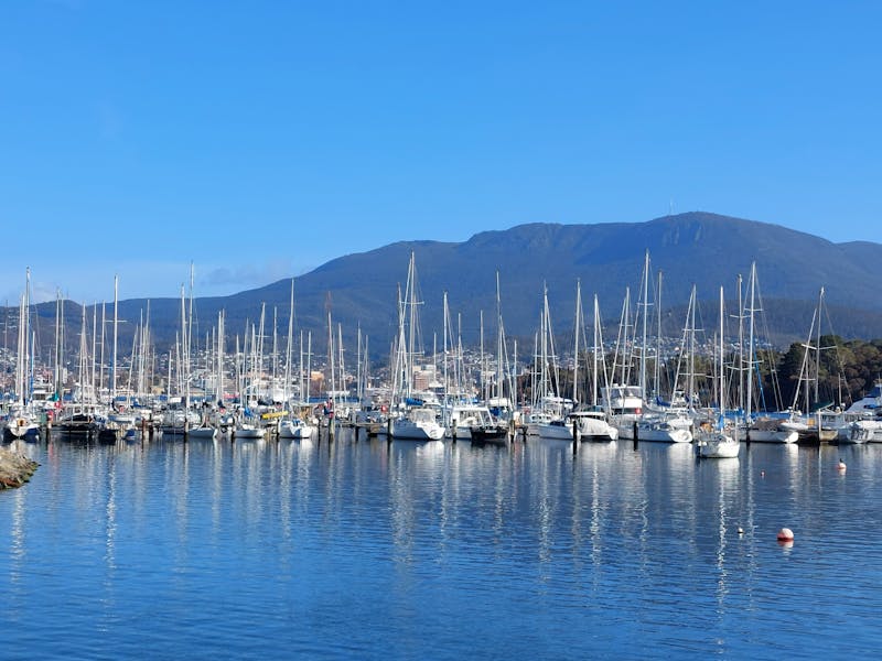 Hobart Waterfront with boats.
