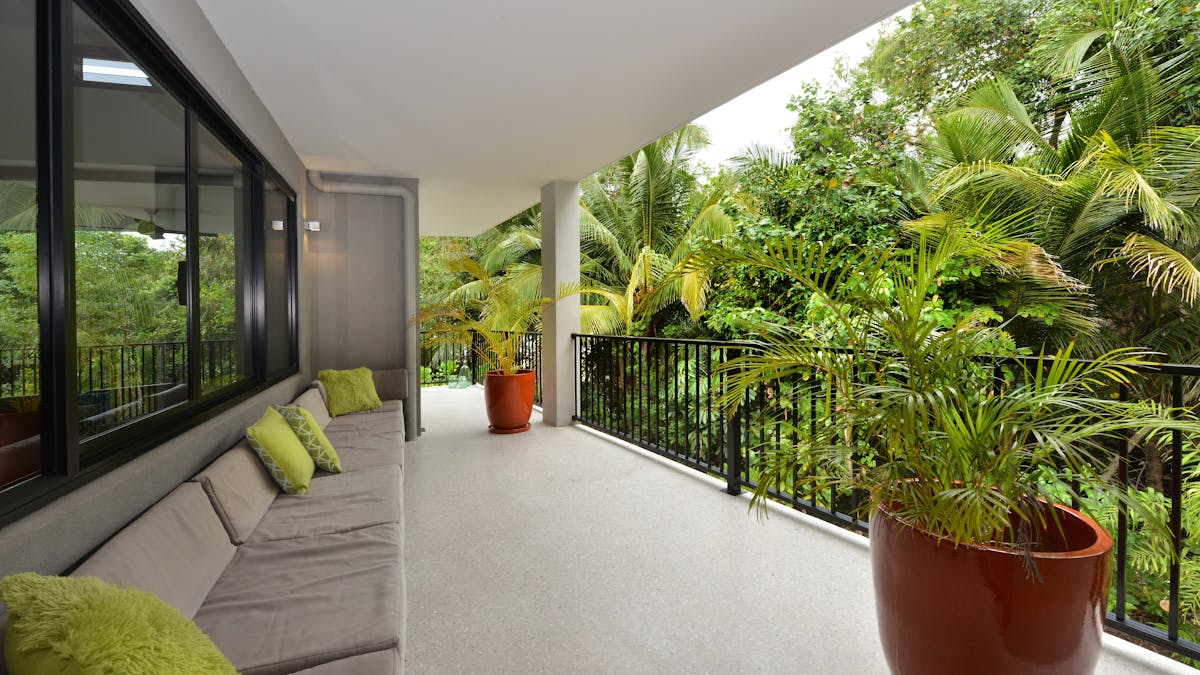 The tropical bushland and creek to the rear of the property are perfect for wildlife watching.