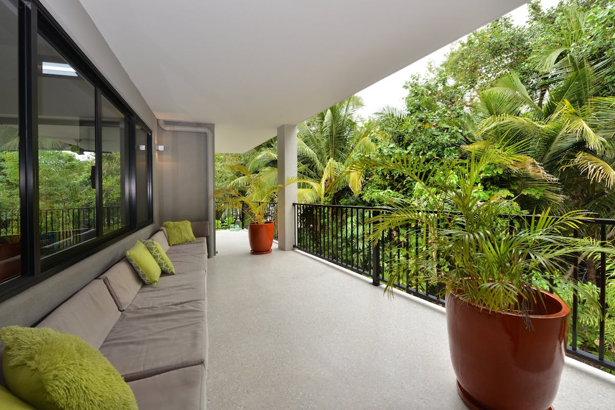 The tropical bushland and creek to the rear of the property are perfect for wildlife watching.