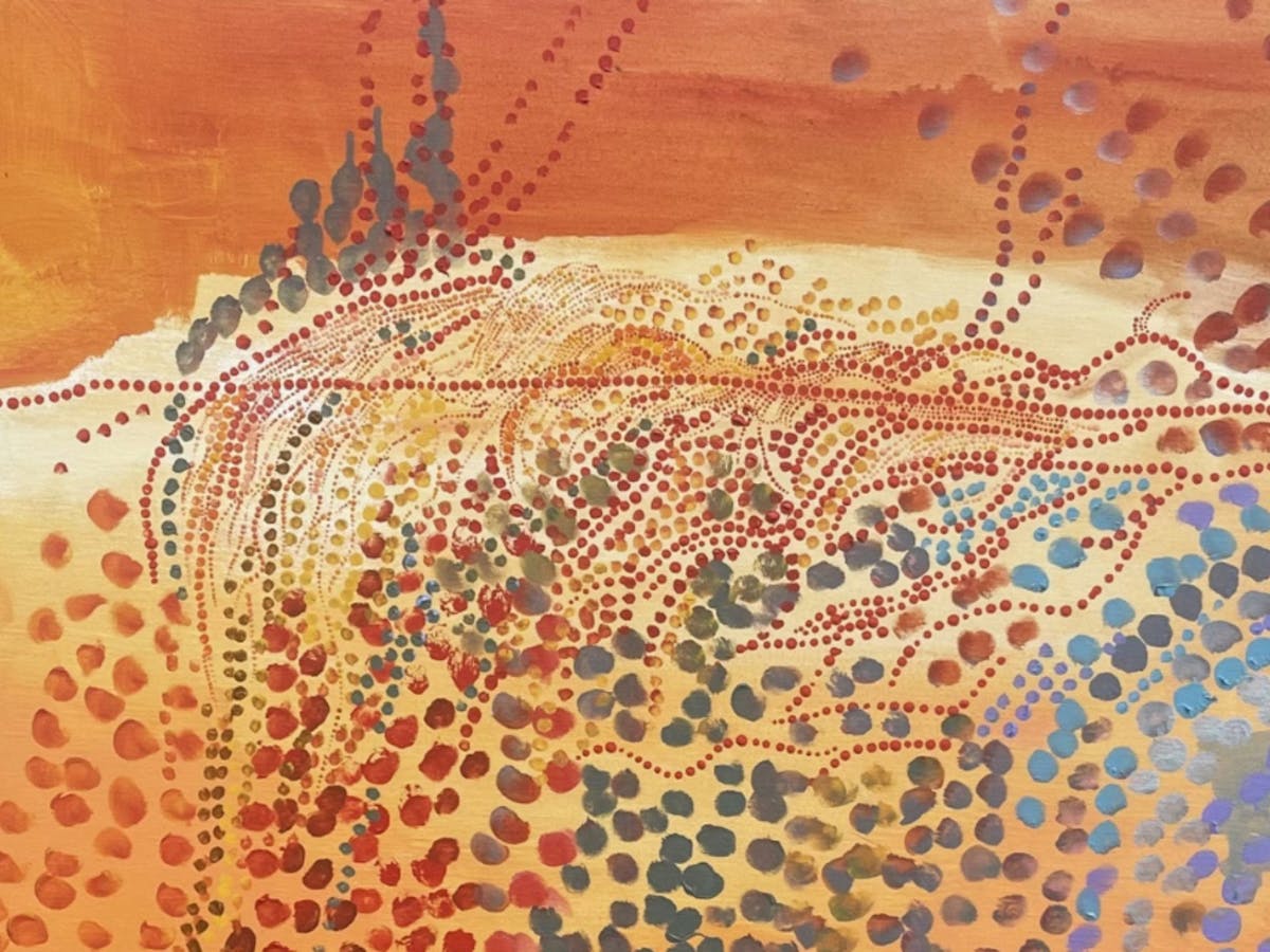 Deadly Arts 102 x 102cm linen