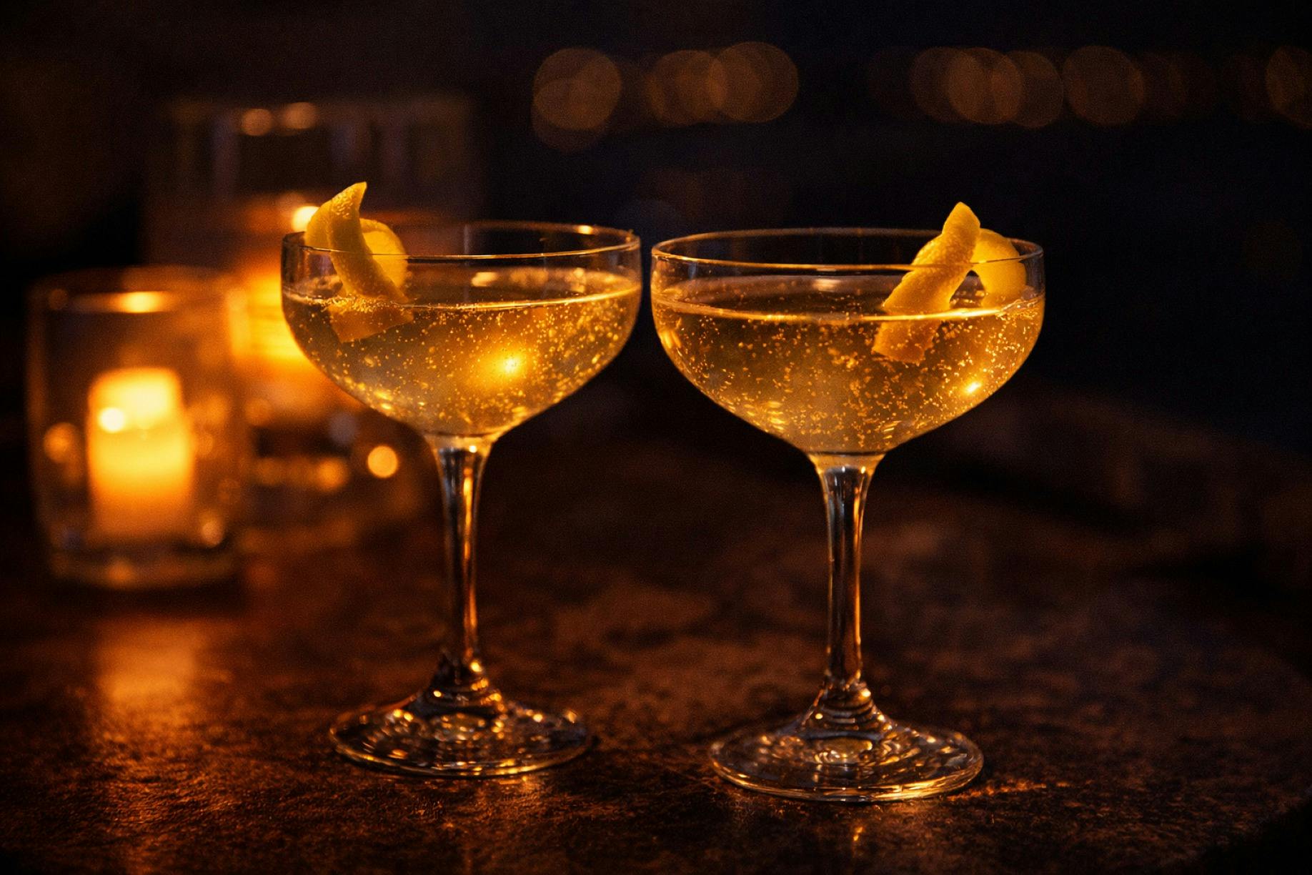 Cocktails in Casino Royale Bond Style