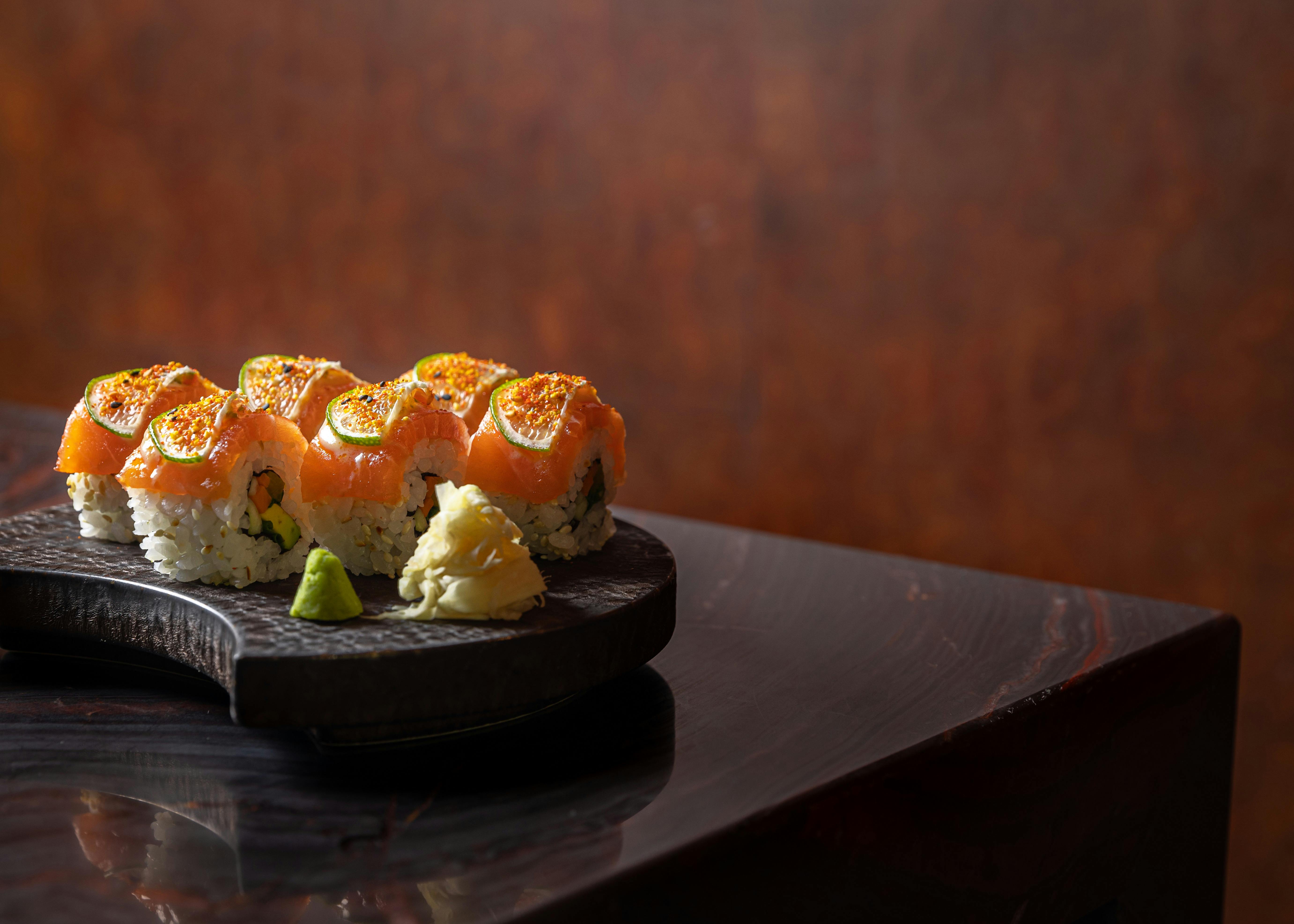 Maki roll on the menu at Inka Jaopanese-Peruvian restaurant in Canberra