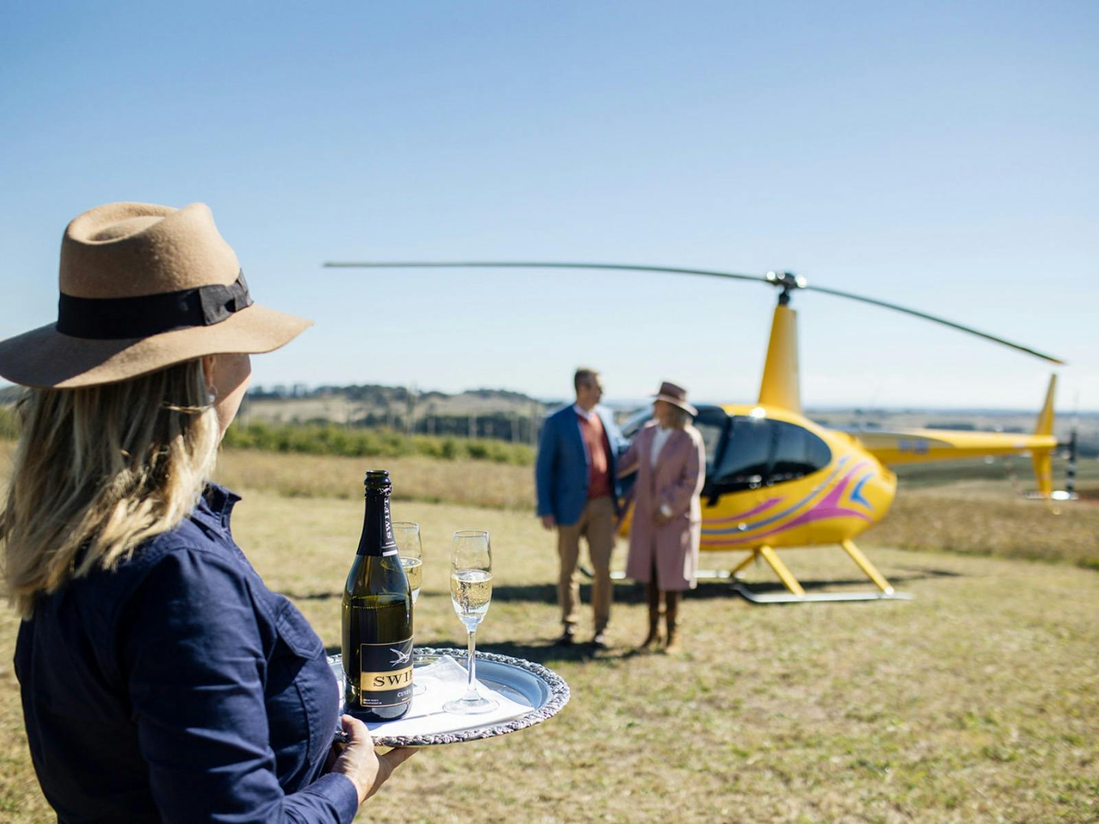 Helicopter Winery Tour Including Four Course Lunch