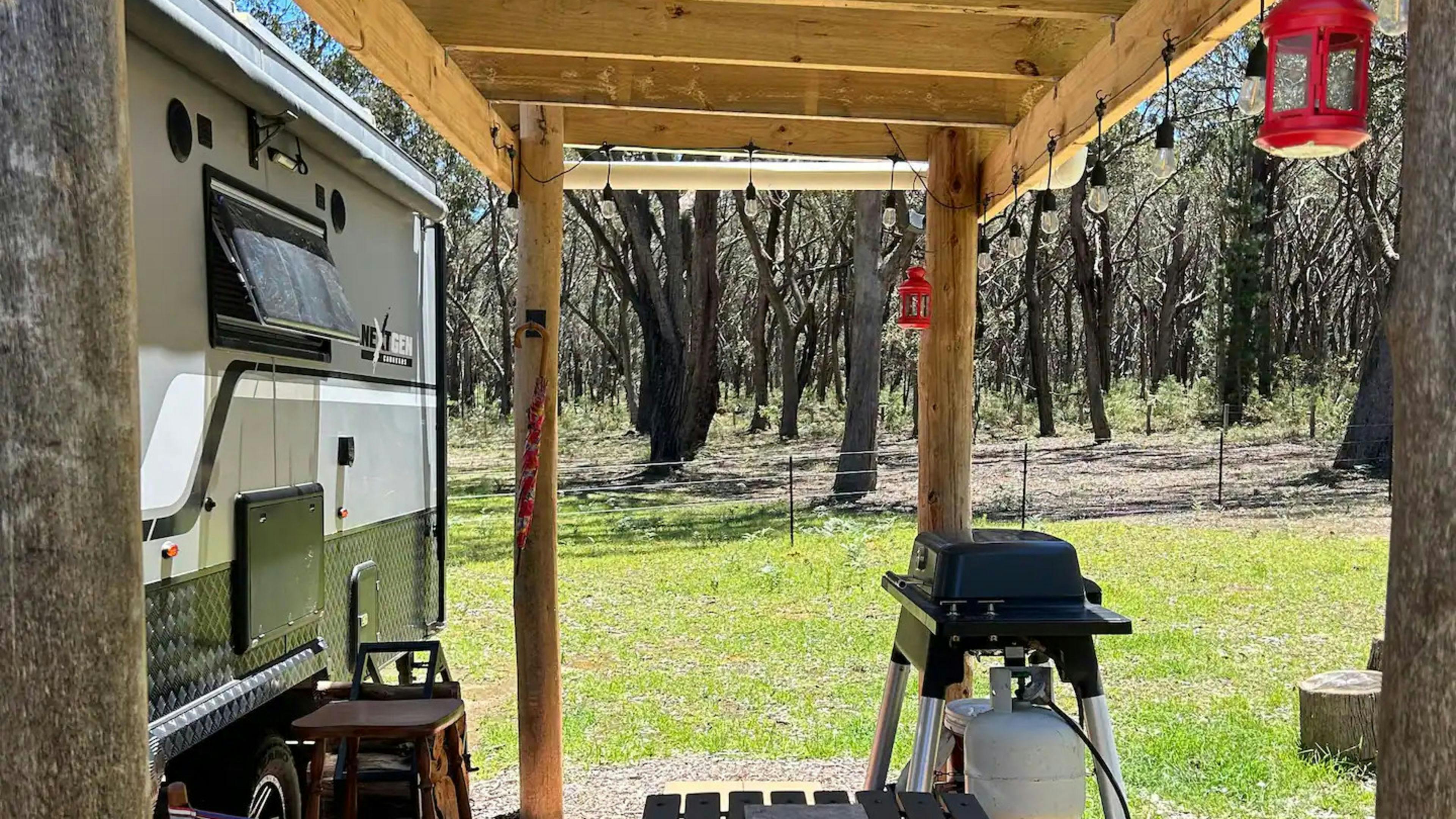 Off Grid Eco Van in a Bush Setting