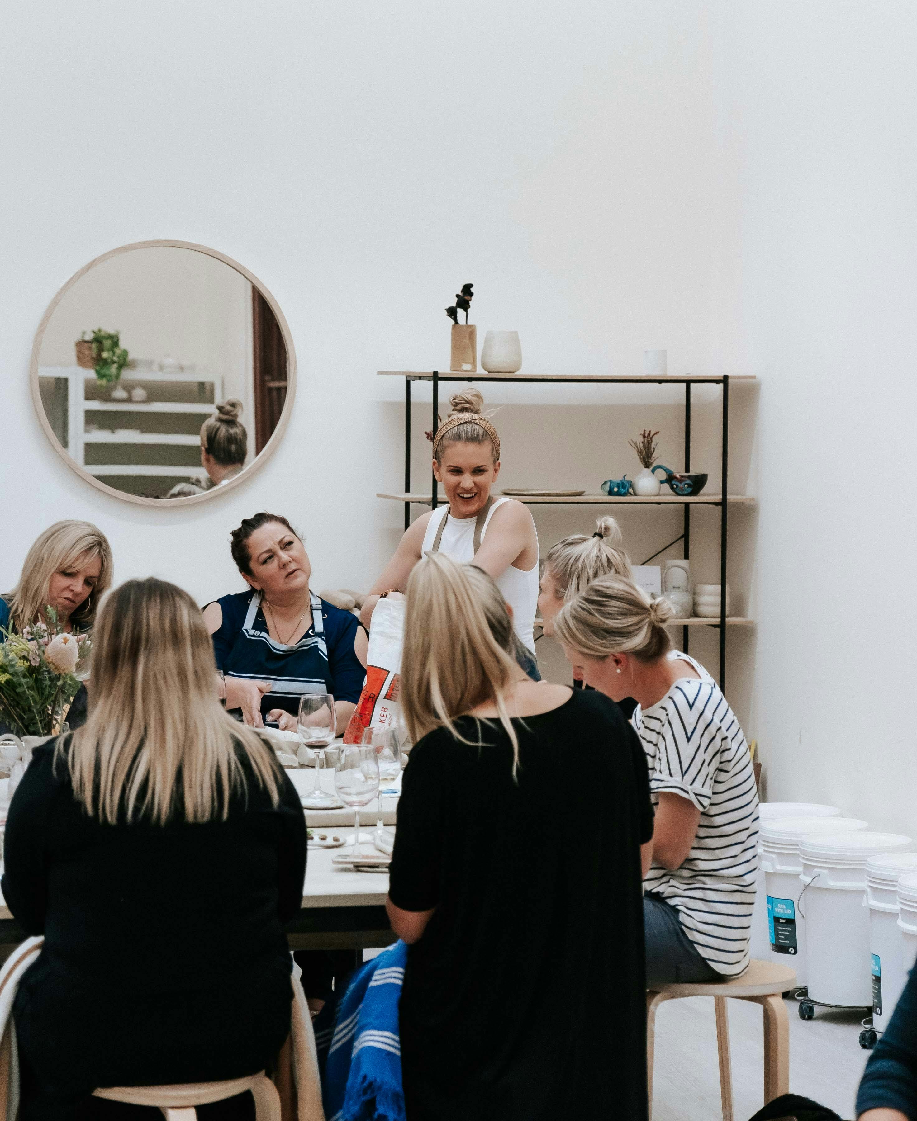 Clay Hand Building Class: Pottery and Wine